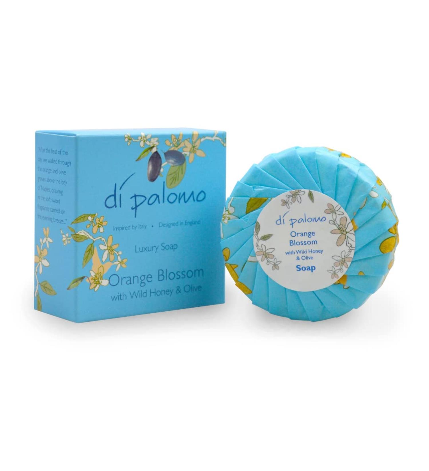 Di Palomo Orange Blossom & Honey Luxury Soap Bar 100g | Moisturising Skin Care for Men & Women | Italian Hand Wash - Buy Online on GoSupps.com