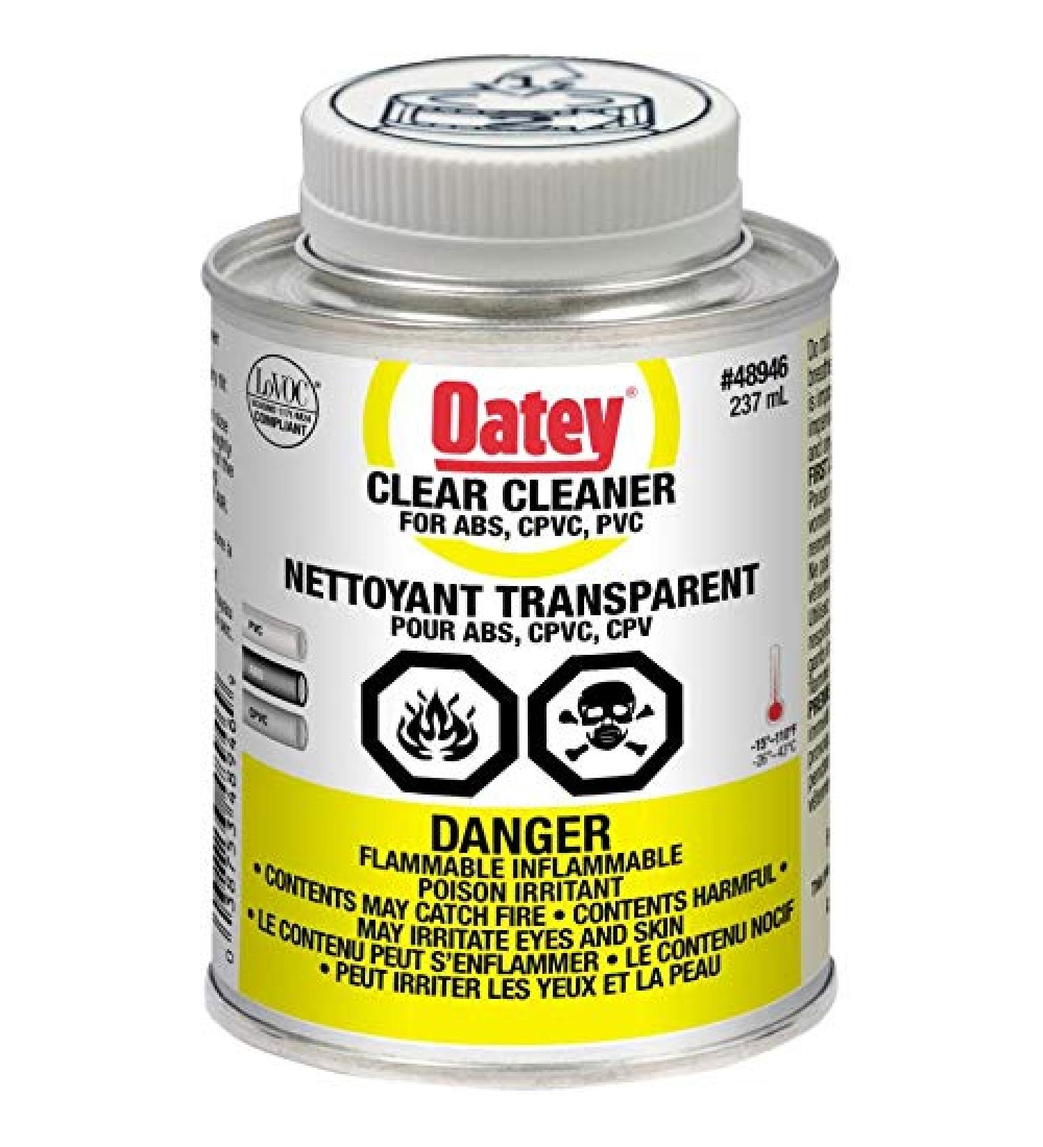 Clear ABS/PVC/CPVC Cleaner - 237 ml