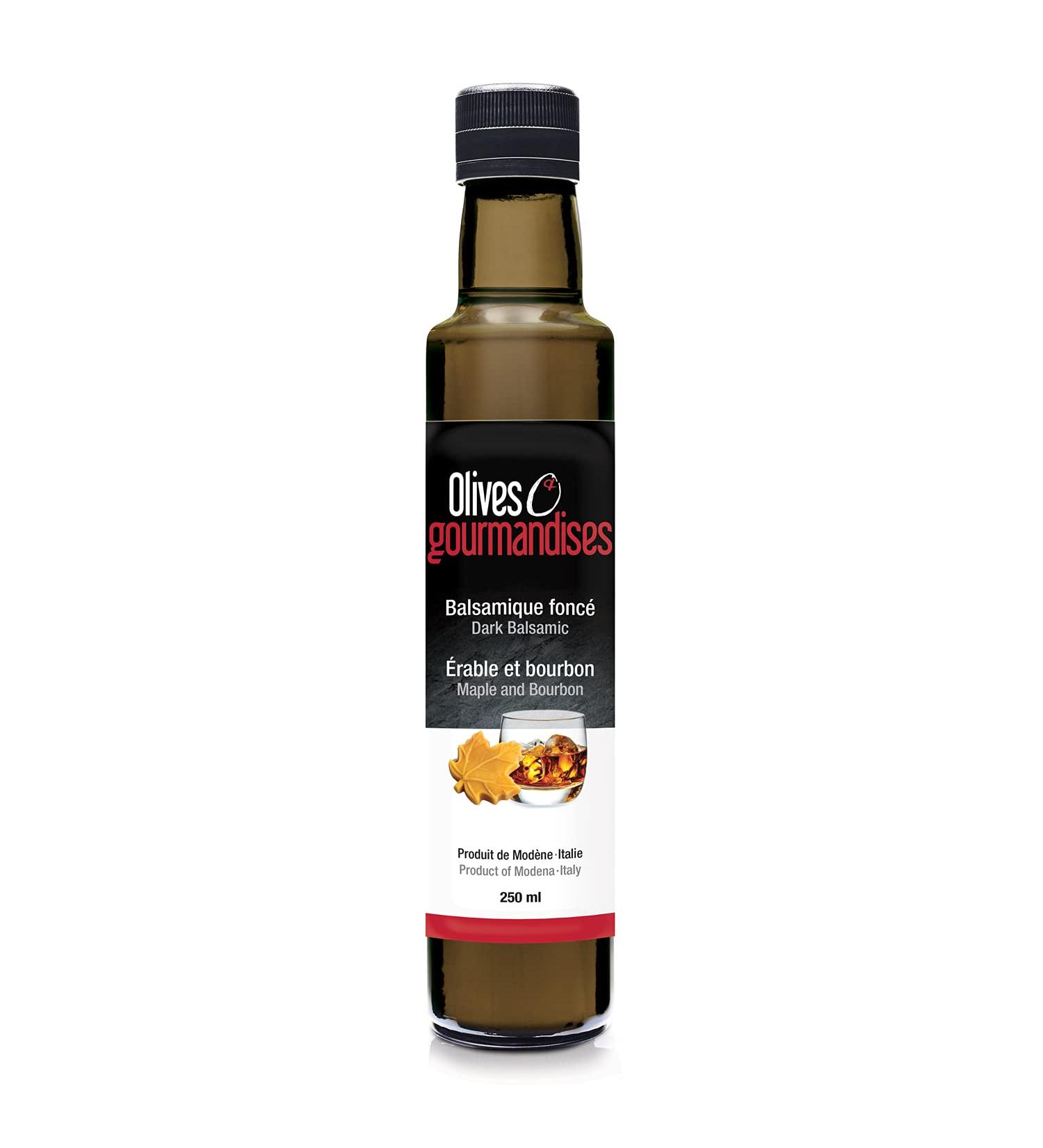 Maple and Bourbon Dark balsamic Vinegar 250ml Olives et gourmandises - Buy Online on GoSupps.com