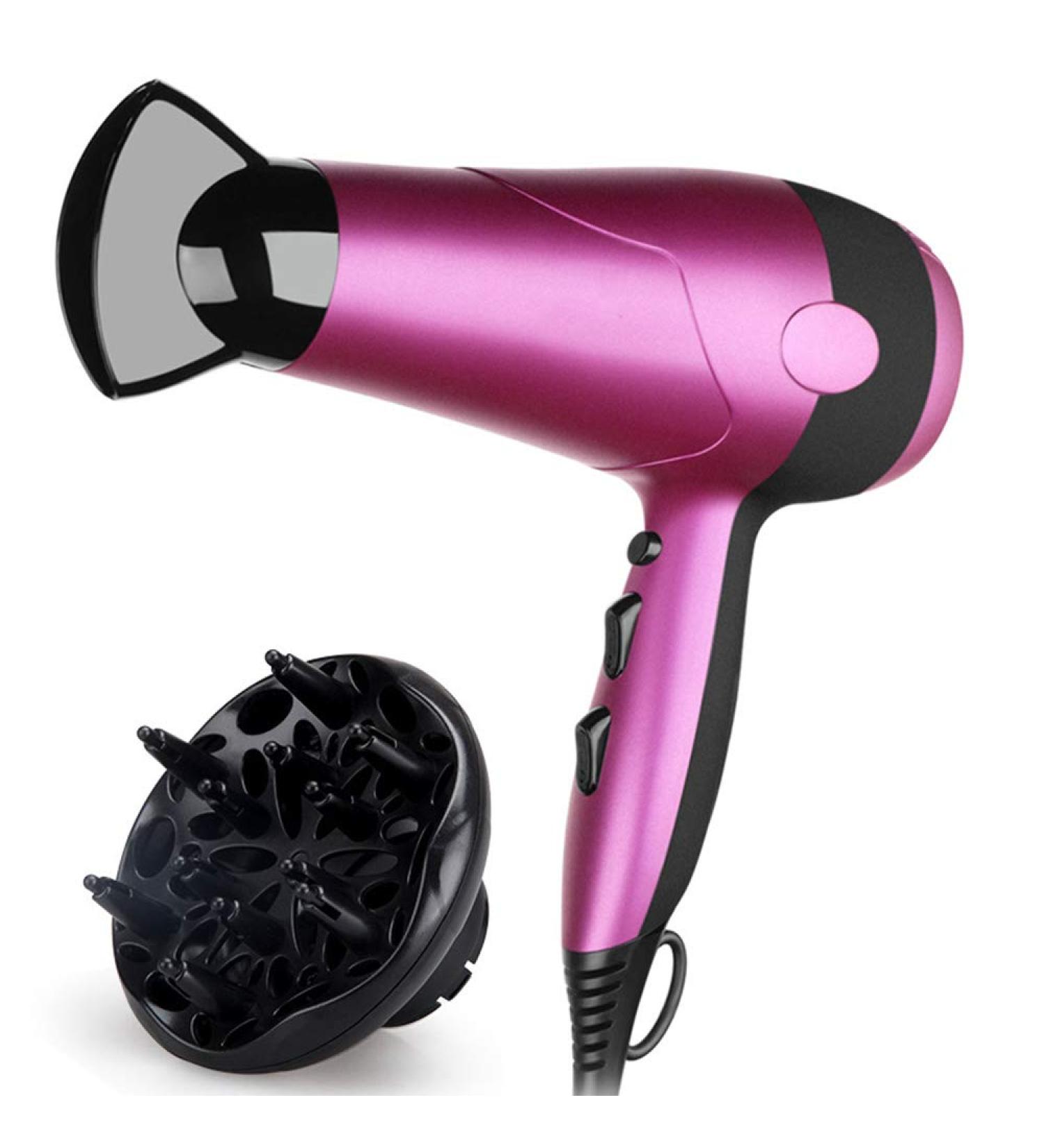 Fast Hair Dryer 2200W Salon Hair Dryer Negative Ion Blow Dryers 2 Speed 3 Heat Settings with Collecting Nozzle Diffuser for Hair Salon 1.8 Long Cable Overheating Protection for Home or Salon Small - Buy Online on GoSupps.com