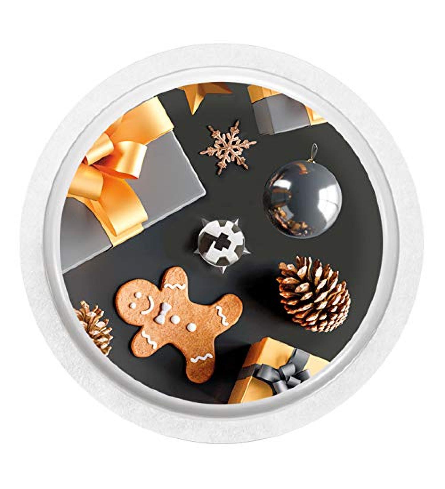 Sticker for FreeStyle Libre 2 Sensor 2x Golden Christmas myDili