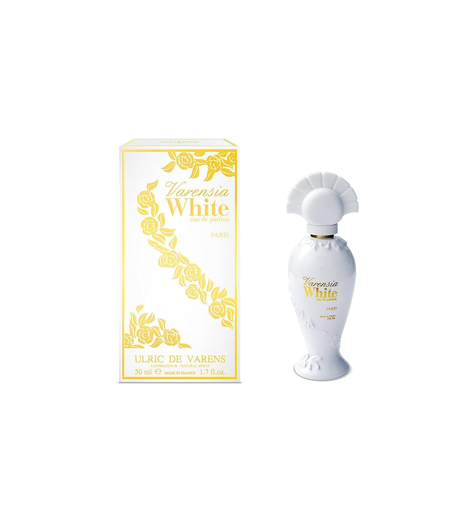 Ulric De Varens Varensia White Eau De Parfum for Women- Creamy Feminine Delicious Scent - Notes of Peach Apple & Vanilla- Floral & Sweet- 1.7 Fl Oz - Buy Online on GoSupps.com