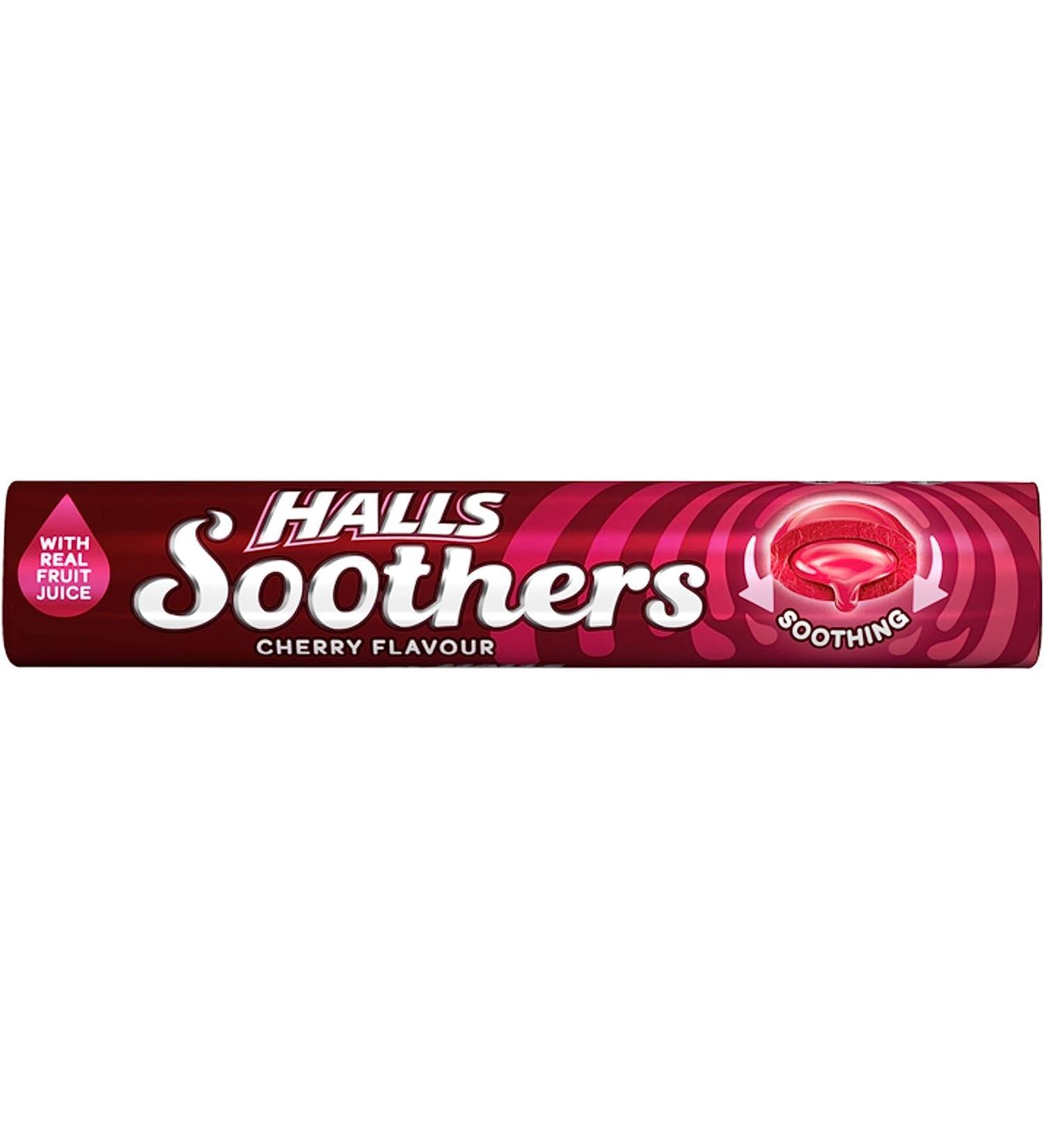 Halls Medicated Cough Drops x5 Soothers Cherry - Fast Relief - Buy Online on GoSupps.com
