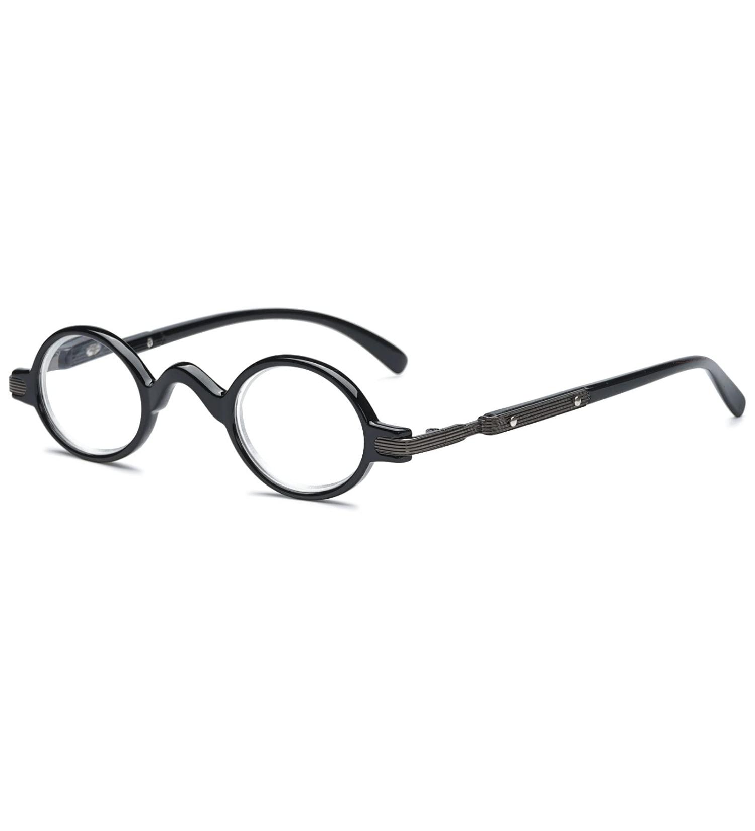 Vevesmundo Retro Round Reading Glasses for Men & Women - Vintage Full-Rim Prescription Eye Wear (1.5x Magnification) - Classic Workplace Visual Aid - Buy Online on GoSupps.com