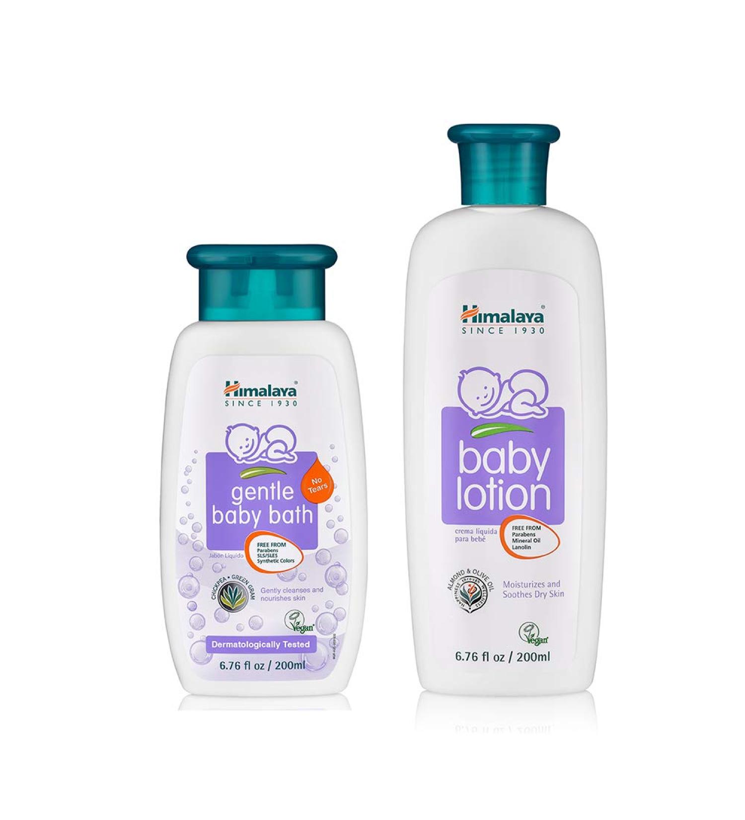 Himalaya Gentle Baby Bath - Chickpea & Green Gram 200ml | Soothing & Nourishing Cleanser - Buy Online on GoSupps.com