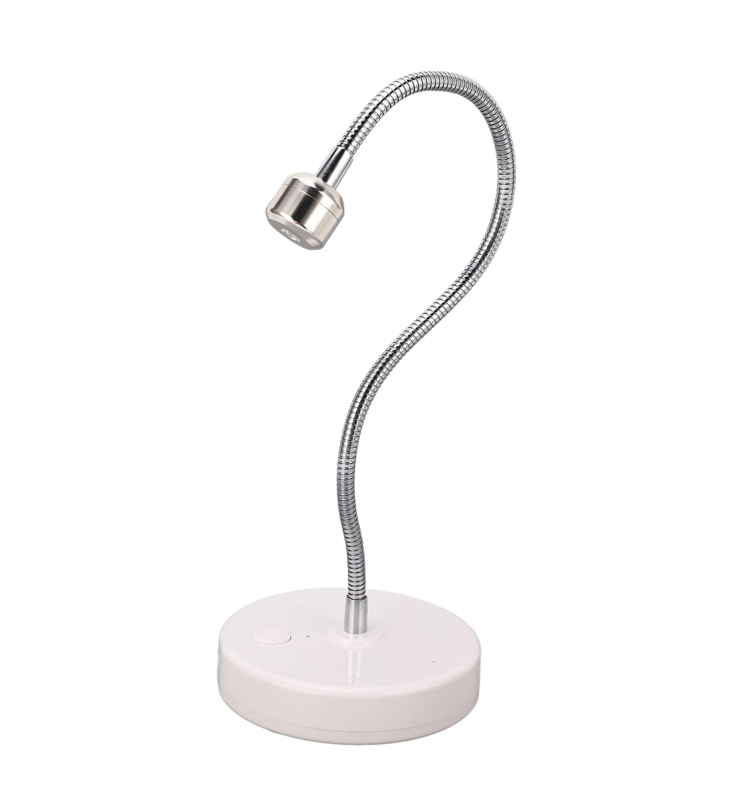 LAJS UV LED Nail Lamp 3W | Rotatable Gooseneck Gel Nail Light | 60S Timing | Salon & Home Gel Curing Lamp - Buy Online on GoSupps.com