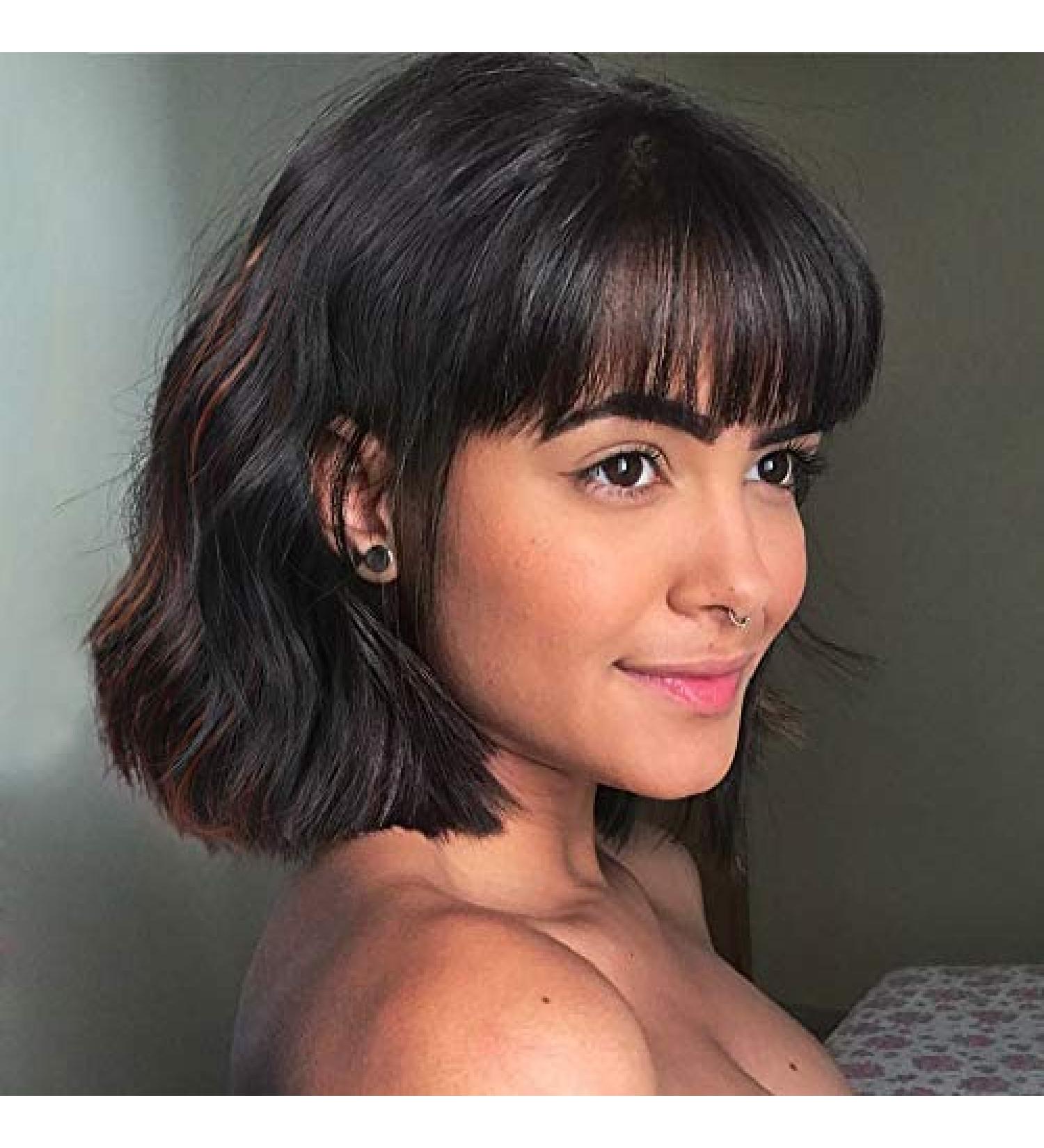 ColorfulPanda Women s Short Bob Wig with Ponytail - Black & Brown Curls Heat-Resistant 14 Inch Cosplay Costume Wig - Buy Online on GoSupps.com