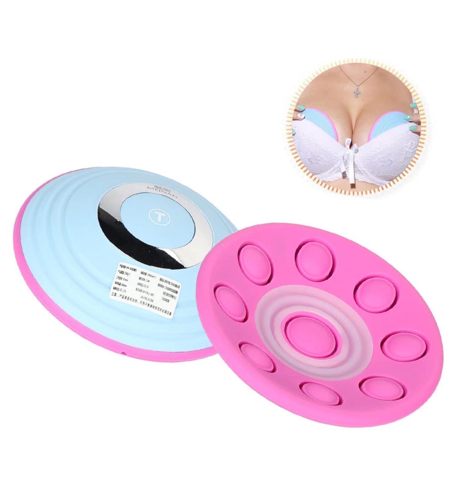 Enlargement Pump Wireless Massager  USB Electric Vibration Bust Lift Enhancer Machine with Hot Compress Function and Remote Control for Chest Enlargement Anti Sagging(Blue) - Buy Online on GoSupps.com
