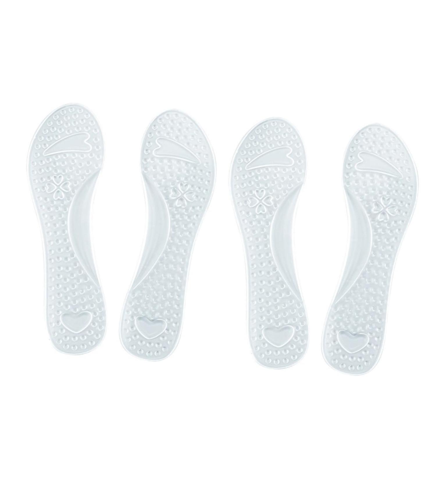 NOLITOY Silicone Cropped Insoles - Foot Massager & Arch Support Cushion | Gel Insoles for Foot Care & Comfort | Non-Slip Orthotics for Women - Buy Online on GoSupps.com