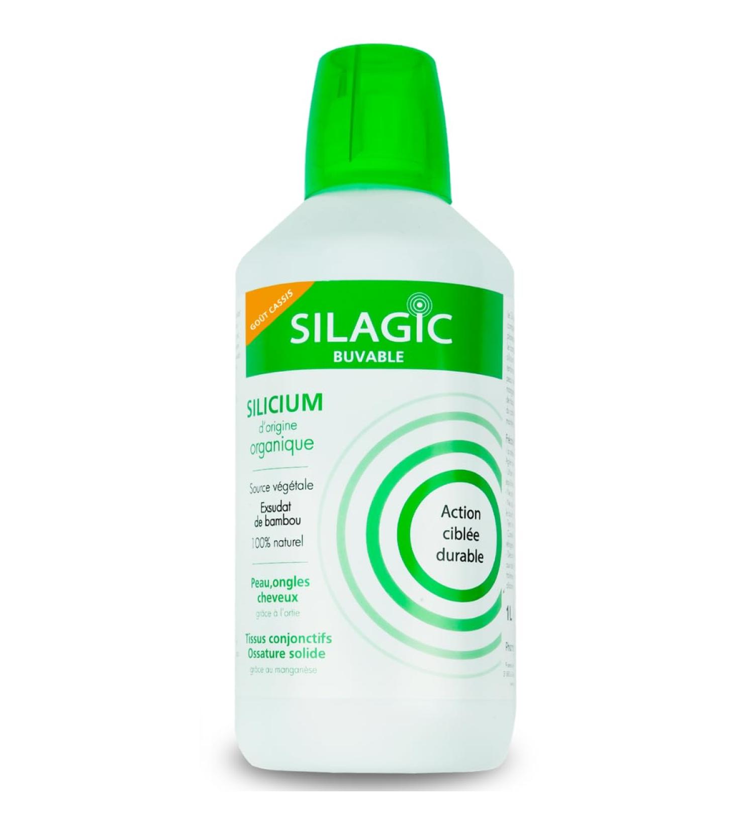 SILAGIC - Solution Buvable au Silicium d'origine Organique Ortie Bambou & Mangan se - Maintient une Ossature Solide - Renforce Peau Ongles & Cheveux - Fabriqu en France - 1 L - Buy Online on GoSupps.com