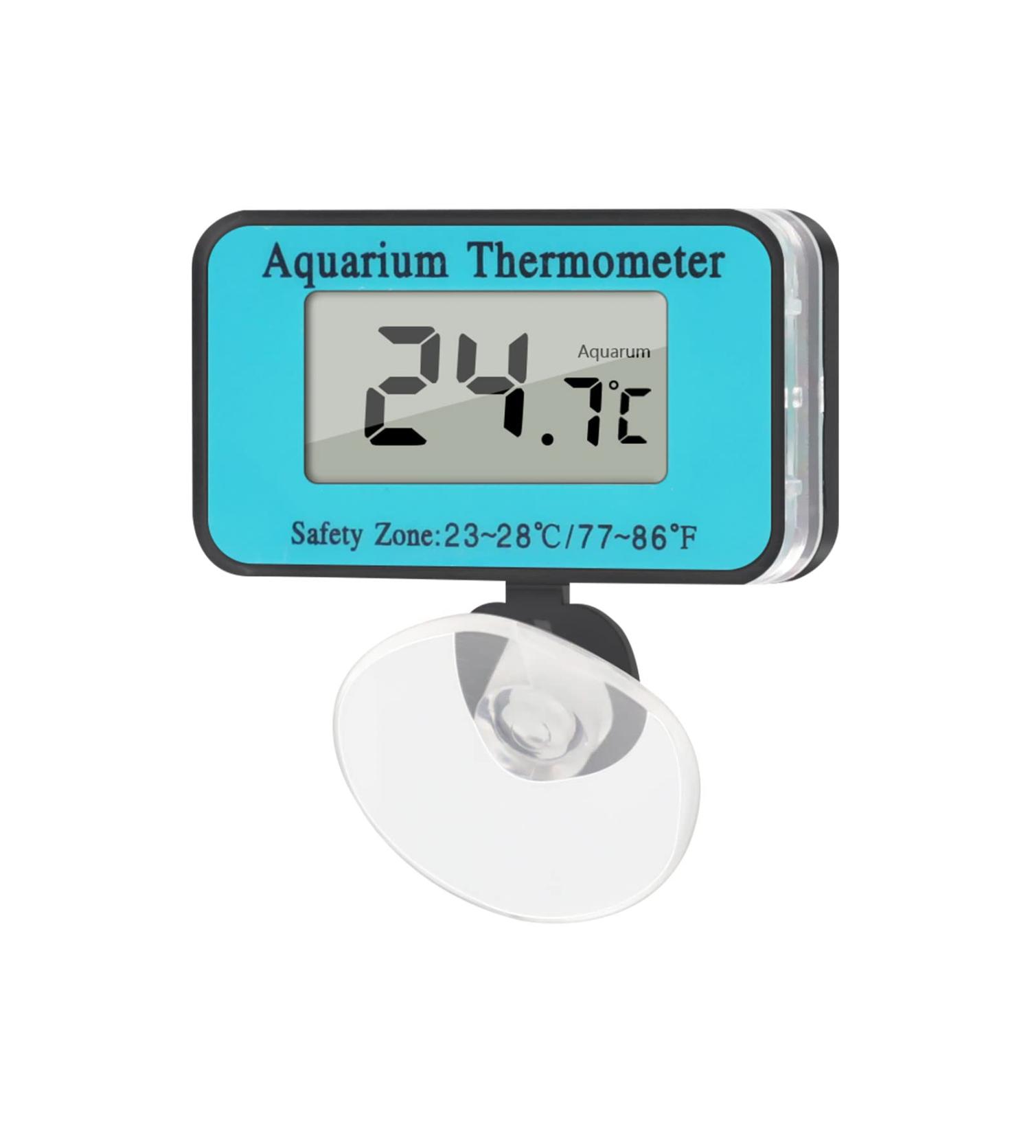 DIFCUL Waterproof Aquarium Thermometer - Digital LCD for Freshwater & Saltwater Aquariums | Accurate Temperature Monitoring - Buy Online on GoSupps.com