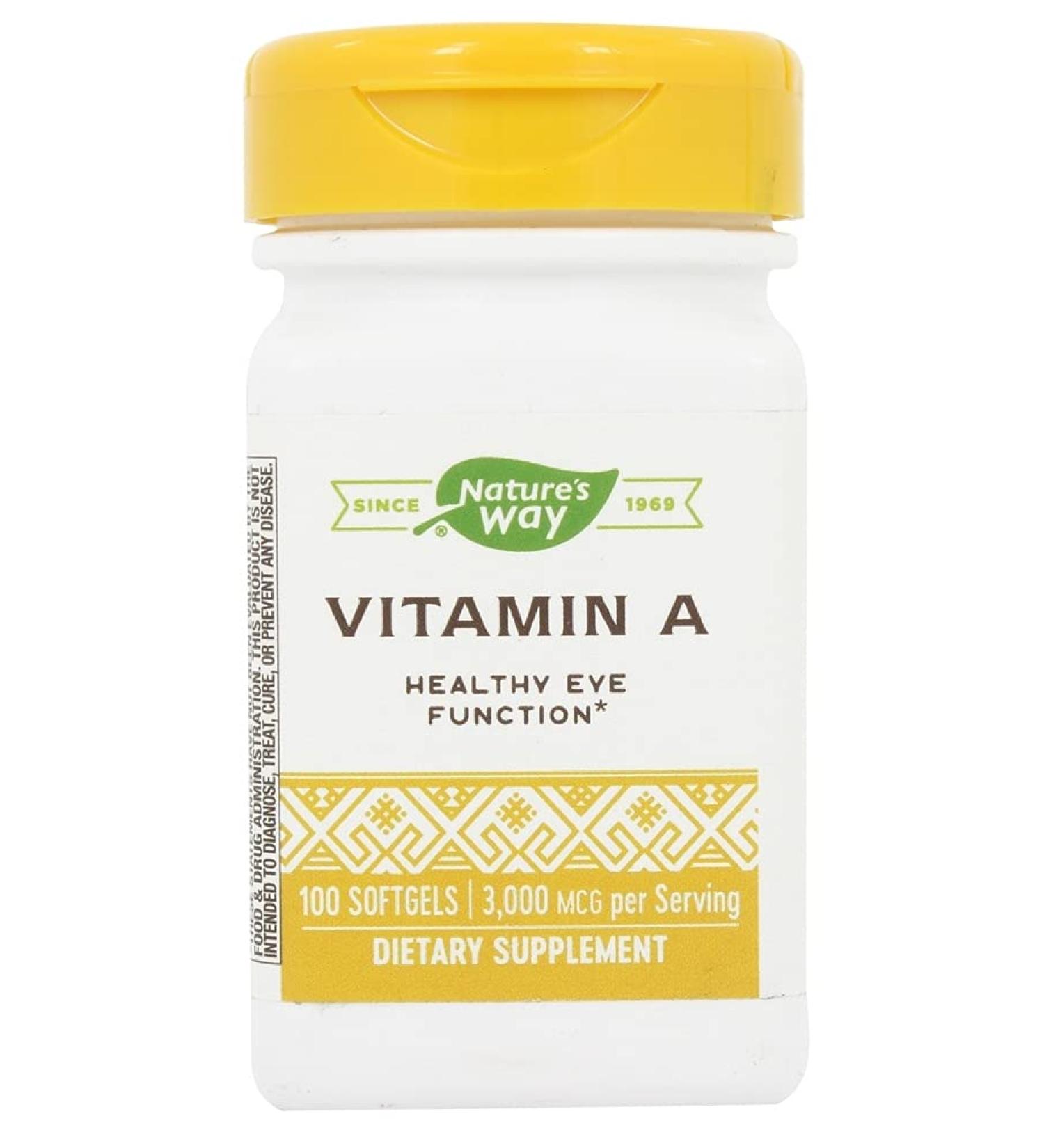 La vitamine A 10.000 UI 100 Softgels - Way Nature - Buy Online on GoSupps.com