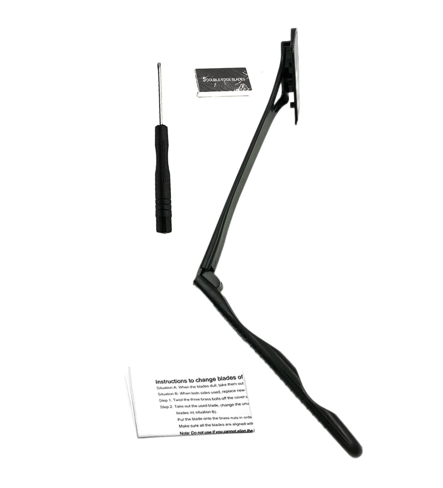 Body Hair Cutter for Men | Long Handle Back Razor | Foldable & Portable Trimmer for Back & Leg Hair - Fast & Efficient - Buy Online on GoSupps.com