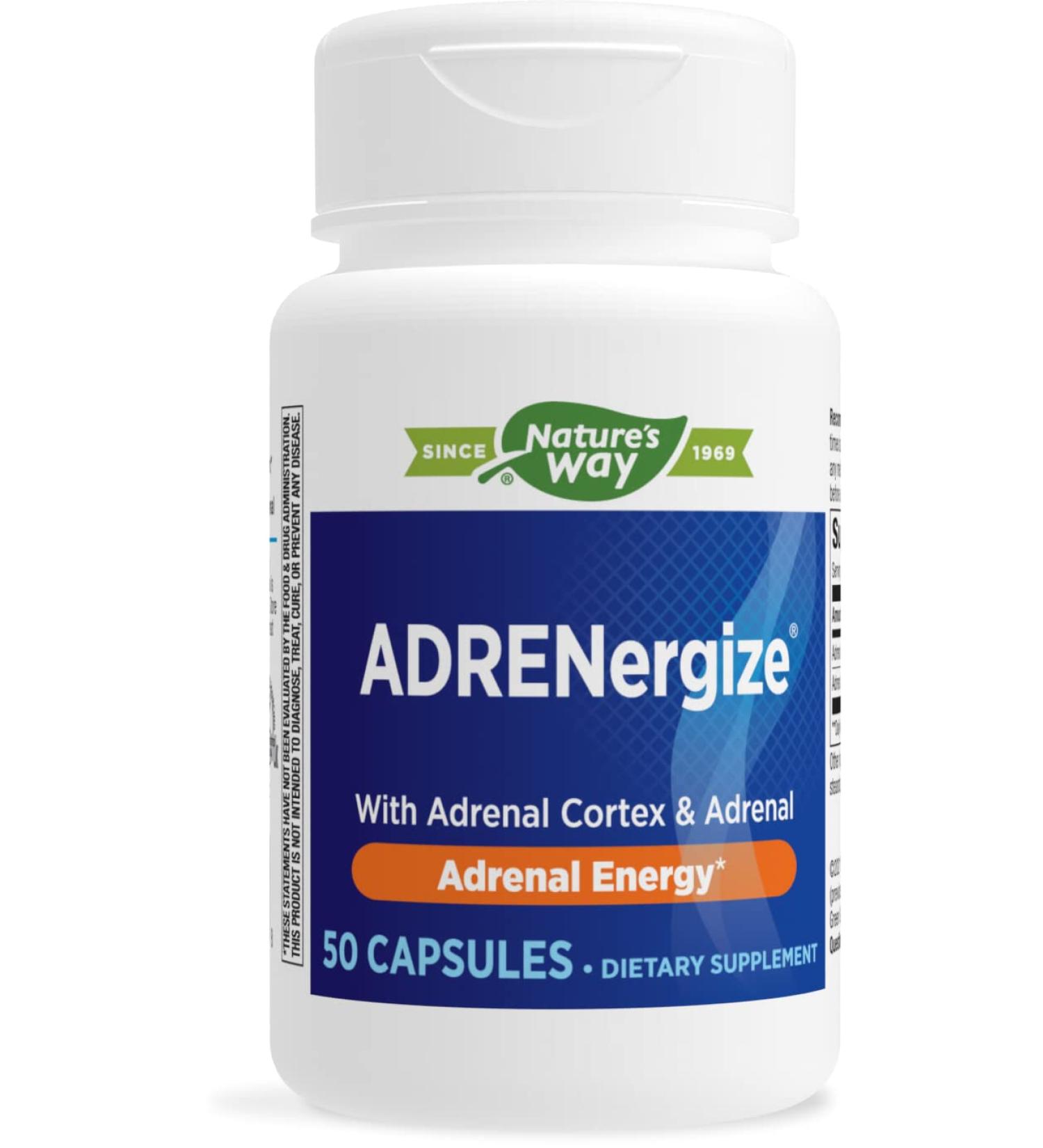 Enzymatic Therapy ADRENergize - Boost Adrenal Energy | 50 Capsules - Buy Online on GoSupps.com
