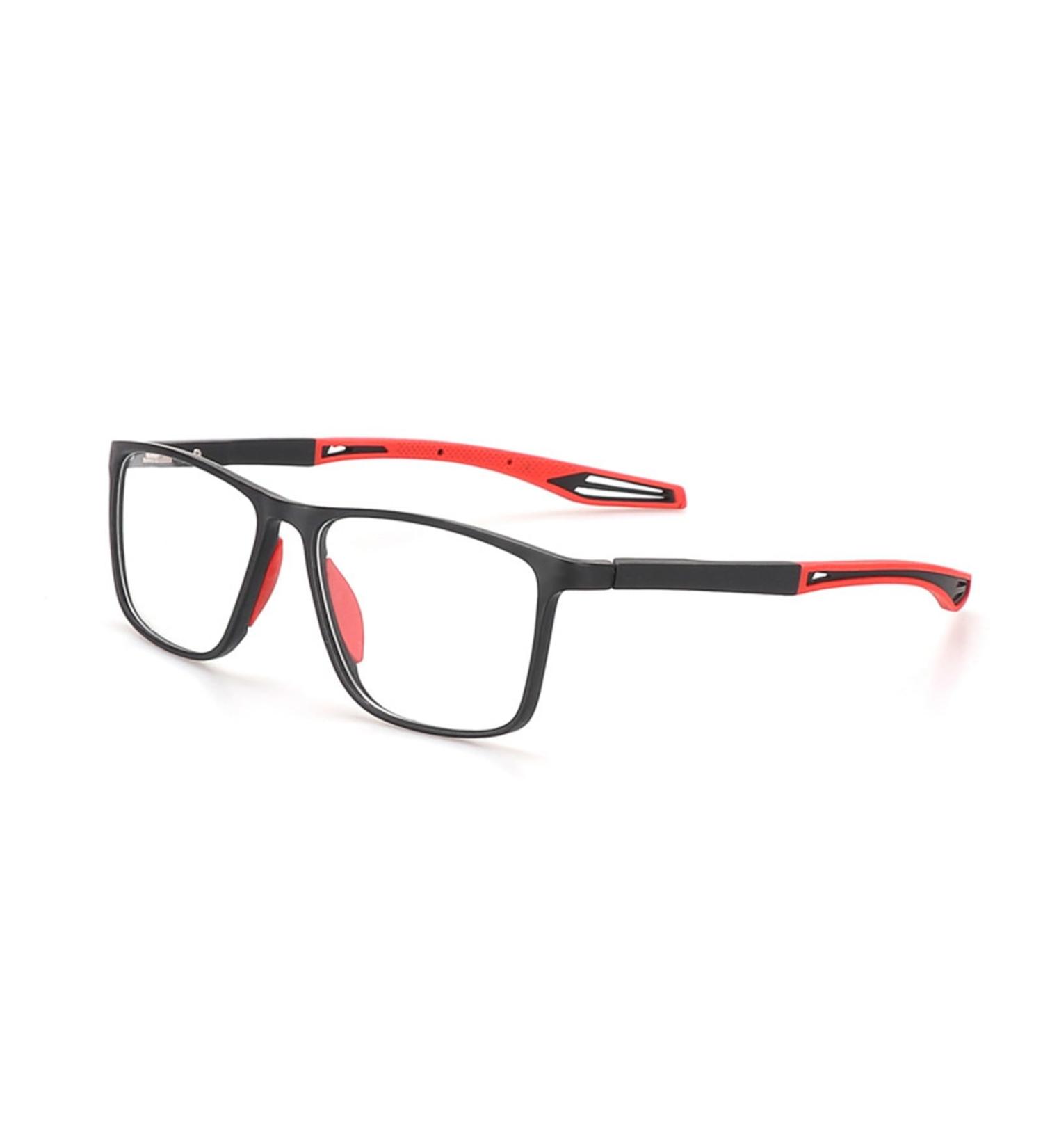 Stylish Photochromic Reading Glasses | Ultra-Light TR Sunglasses for Men & Women | UV Protection in Black & Red (+1.5) - Buy Online on GoSupps.com