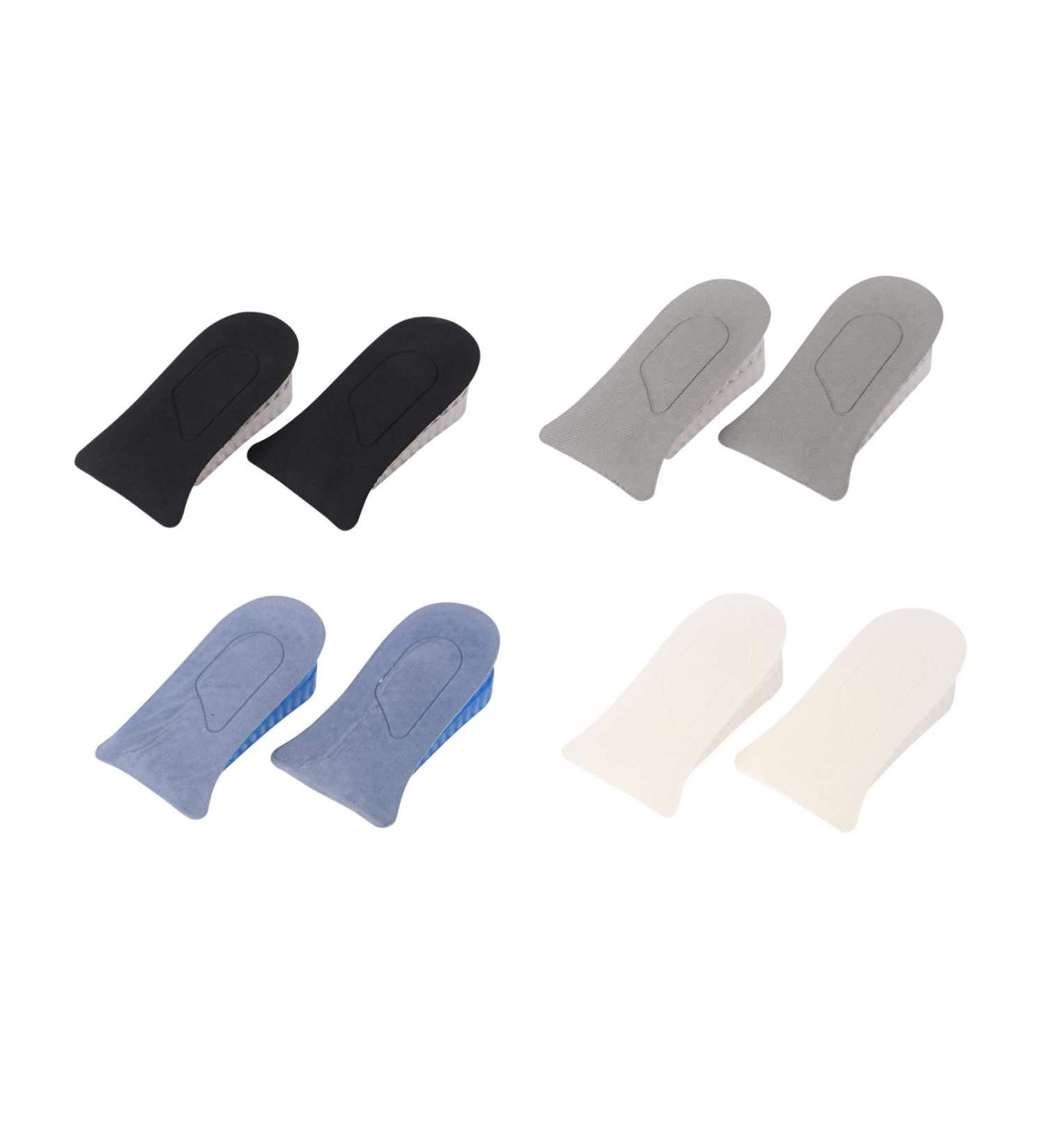 FOMIYES Invisible Heightening Insoles - 4 Pair Shoe Cushions for Extra Height | Black 11x7CM | International Shipping Available - Buy Online on GoSupps.com