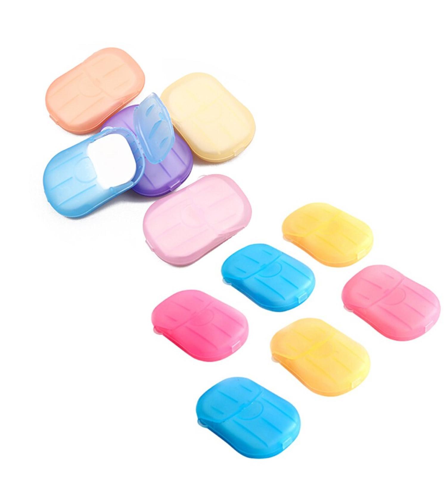 TXIN 200 Sheets Disposable Hand Washing Paper Soap Flakes - Scented Foaming Mini Bath Slice Sheets for Travel, Camping, Hiking (10 Boxes) - Buy Online on GoSupps.com
