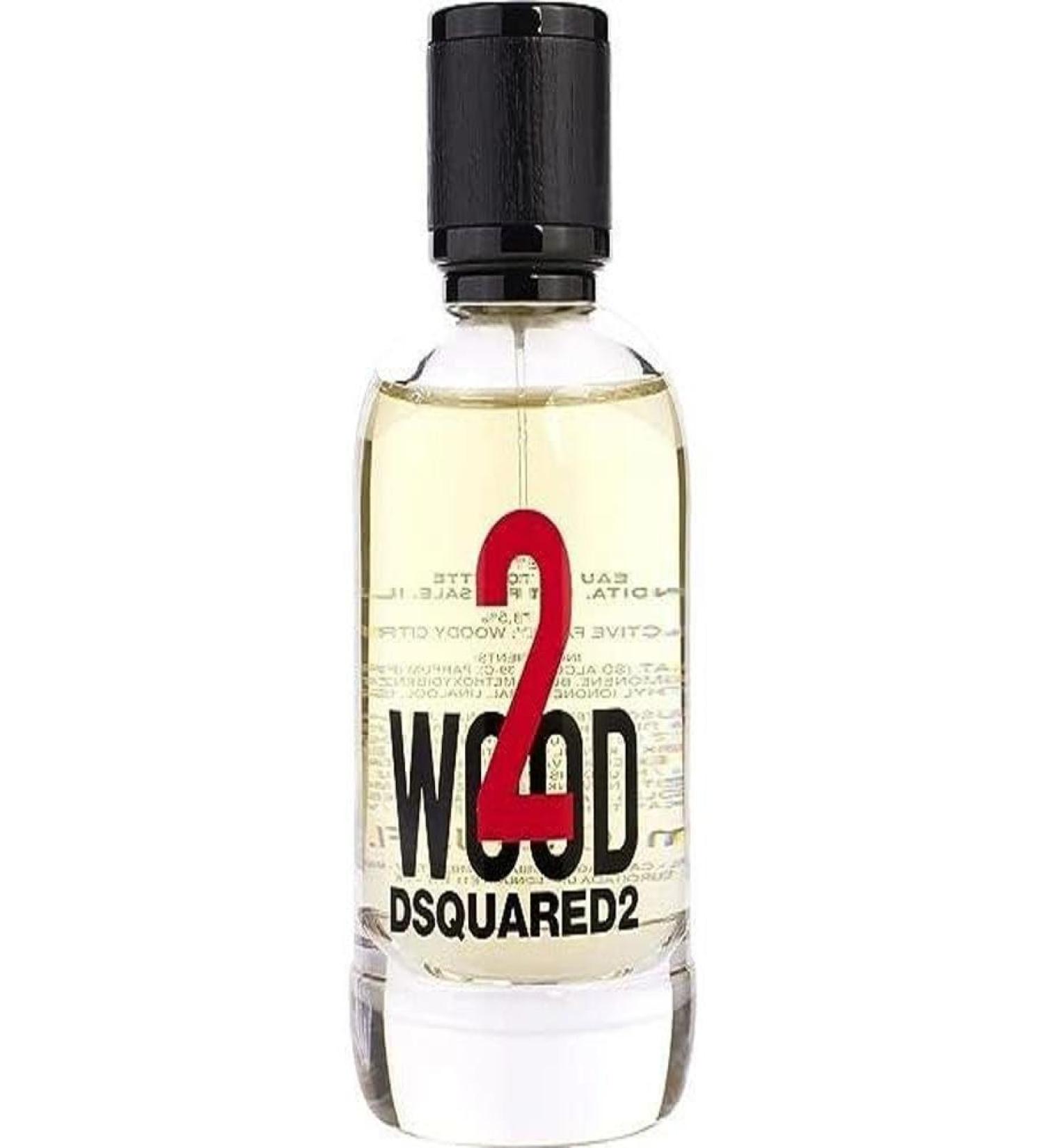Dsquared2 2 Wood for Unisex Eau de Toilette Spray 3.4 Ounce Wood Citrus Musk Fresh Spicy
