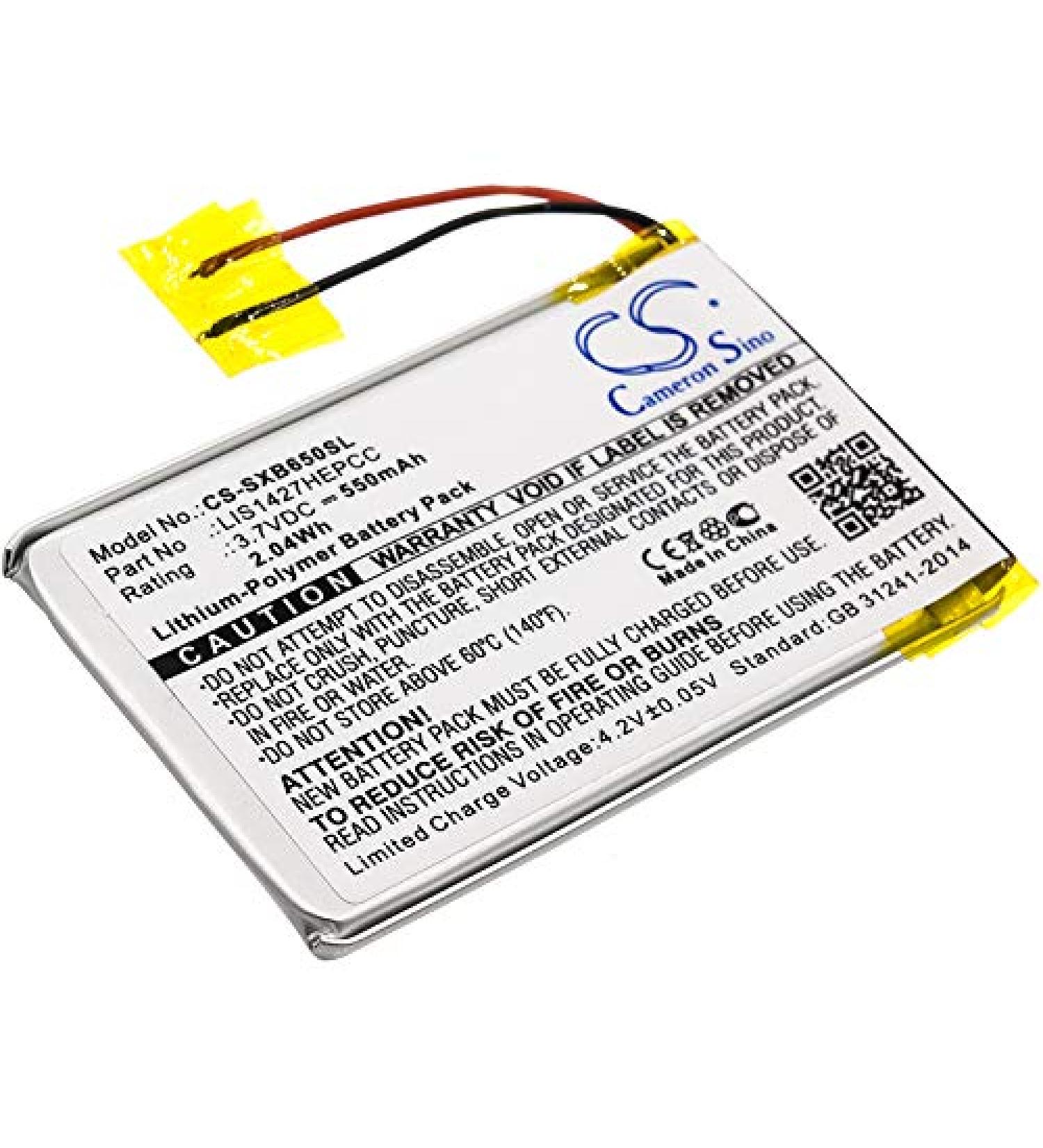 Buy 550mAh Replacement Battery for MDR-ZX330 NW-A25 NW-A26 NW-A27 - Compatible with LIS1427HEPCC & More - 3.7V International Shipping - Buy Online on GoSupps.com