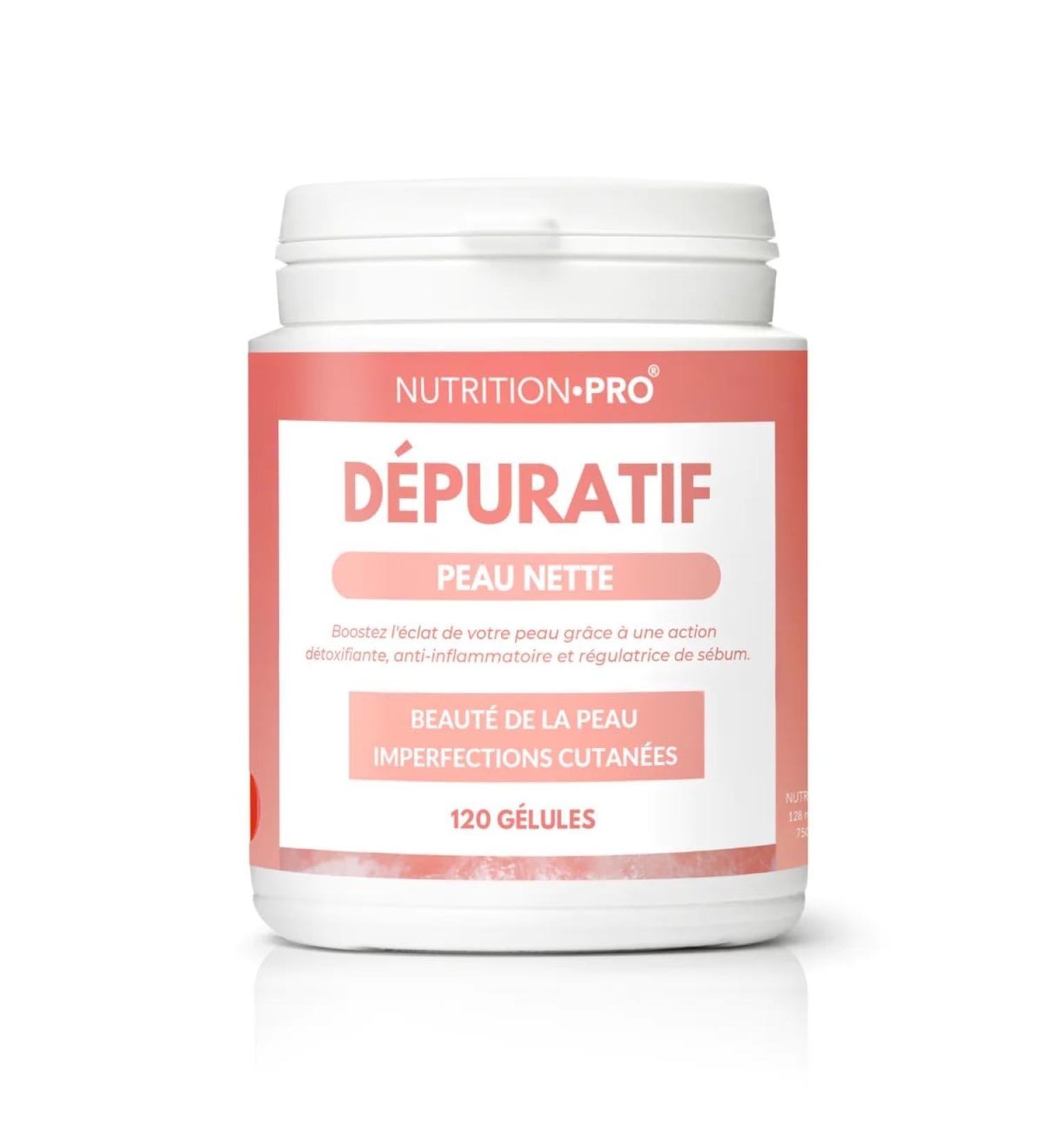 Depurative - 120 Capsules | Skin Purification & Revitalization | Burdock Synergy Wild Thought Birch & Smoking | Acne Redness & Blemishes | 100% Natural | Made in France - Buy Online on GoSupps.com