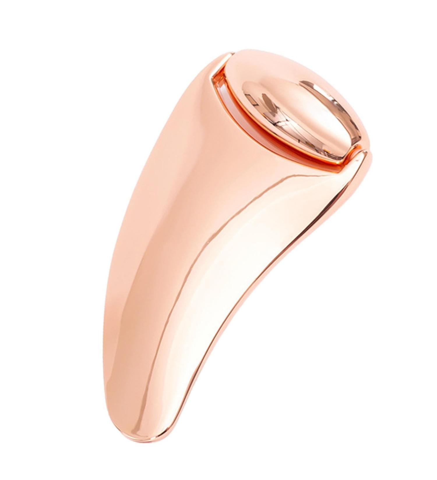 Manual Face Roller Metal Face Massager Lifting Roller Women Skin Care Beauty Rolling Tool For Massaging Neck Chin Eyes Cheekbones Nose Rose Gold Scraping Board + Rose Gold Roller - Buy Online on GoSupps.com