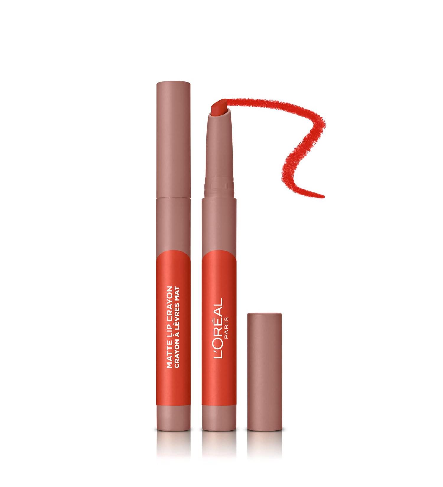 L'Oreal Paris Infallible Very Matte Lip Crayon Lipstick Smudge Proof Red Lipstick 110 Caramel Rebel 1 kg 110 Caramel Rebel 1 count (Pack of 1) - Buy Online on GoSupps.com