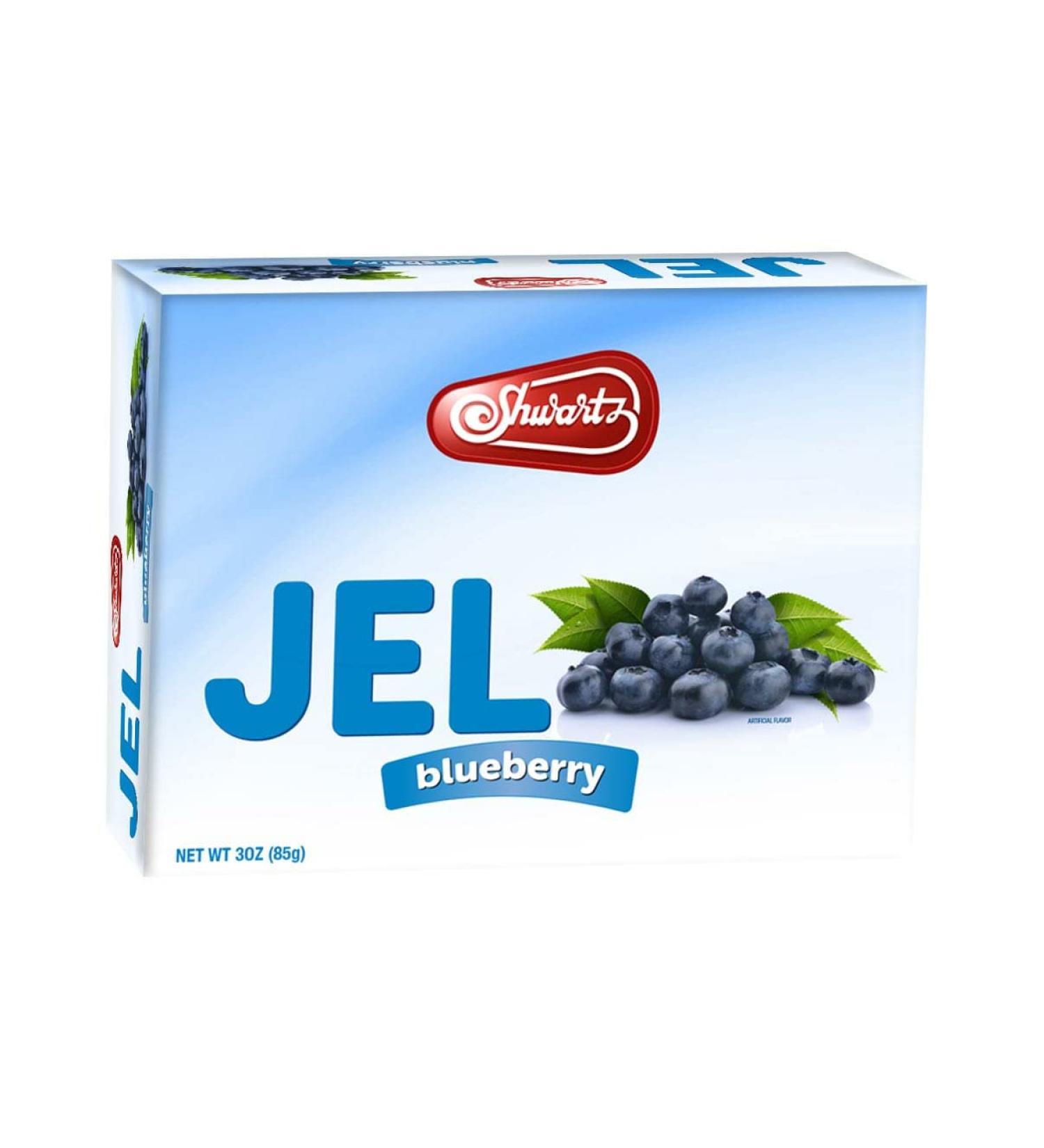 Shwartz Instant Jelly Powder Pudding Mix Blueberry Jello 85g Certified Kosher