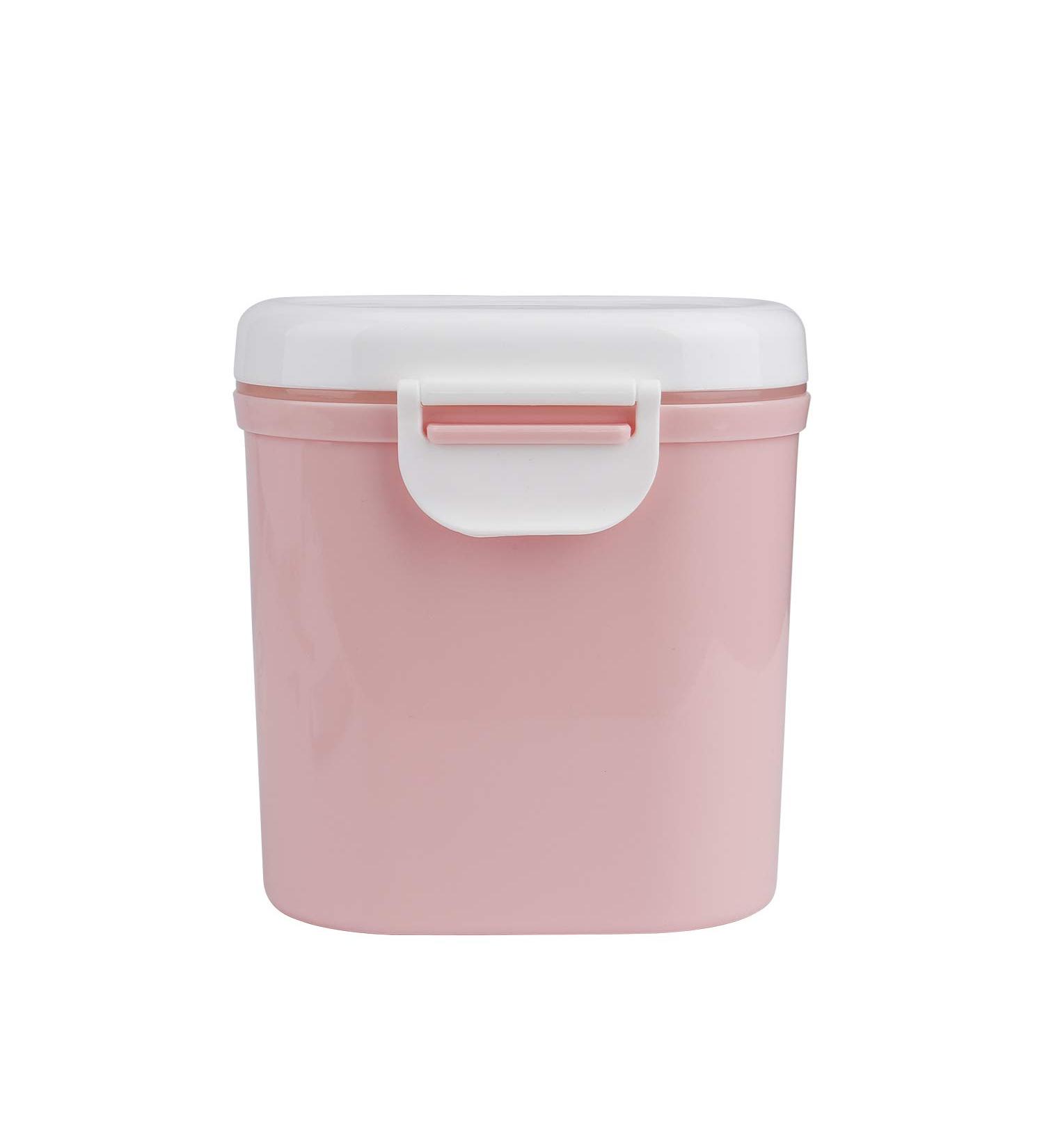 Milk Powder Dispenser for Baby - Portable Formula Container with Spoon, No Spill, 800ML Pink - Ideal for Travel, Bedroom, Outdoor - Food, Snacks, Fruit - Buy Online on GoSupps.com