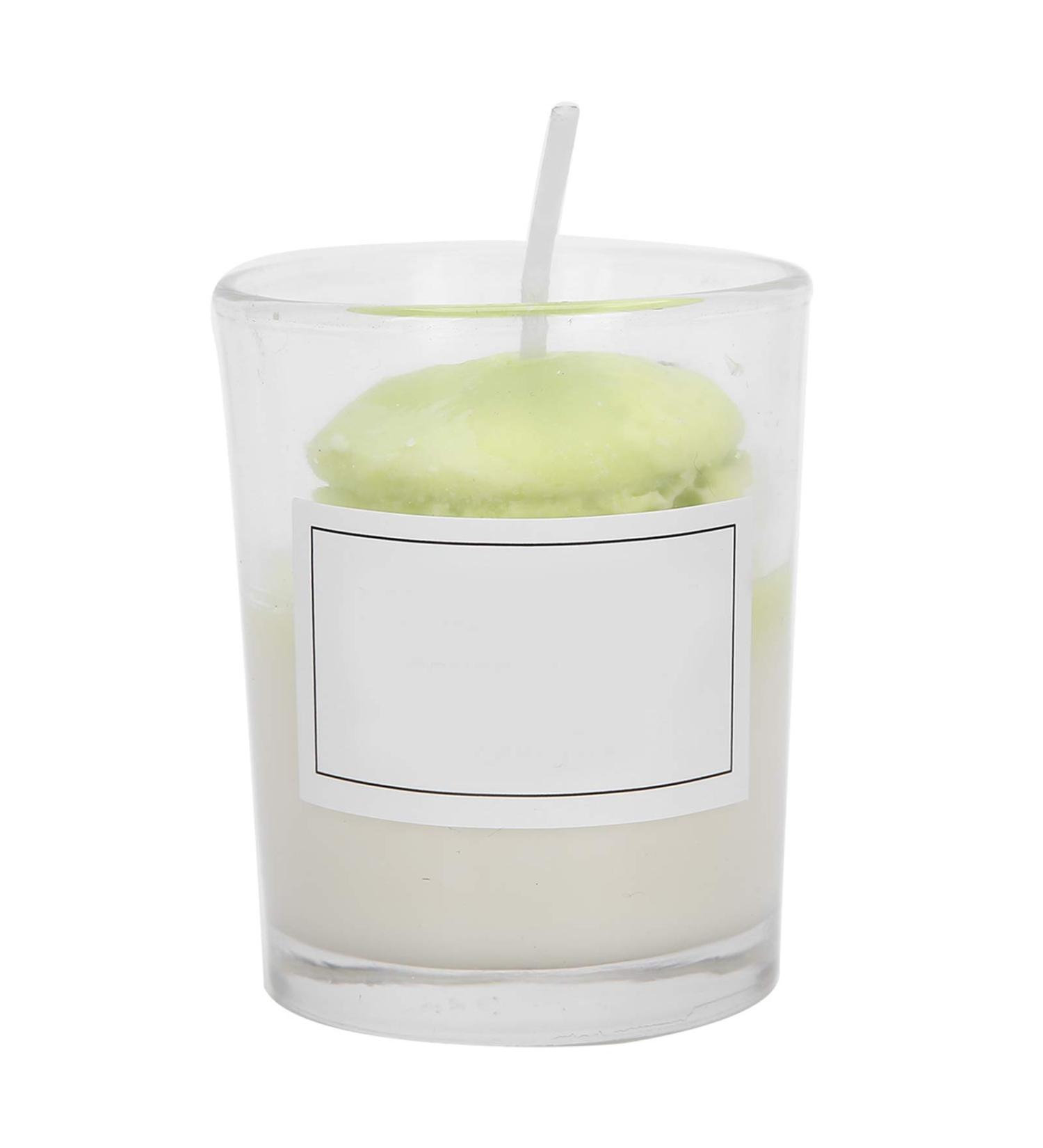 Cute Portable Aromatherapy Candle in Glass Cup - Scented Gift for Women & Men | Home Decor Essential (Green - Buy Online on GoSupps.com