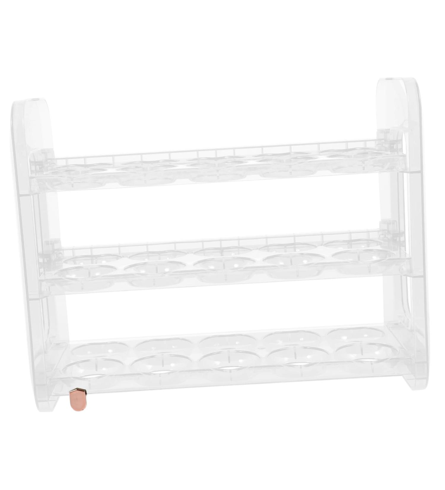 Healeved Refrigerator Egg Rack Door Rack Holder Home -layer Three-layer Egg Refrigerator for Stand Organizer Fridge Kitchen White 25.00X20.00X11.00CM - Buy Online on GoSupps.com