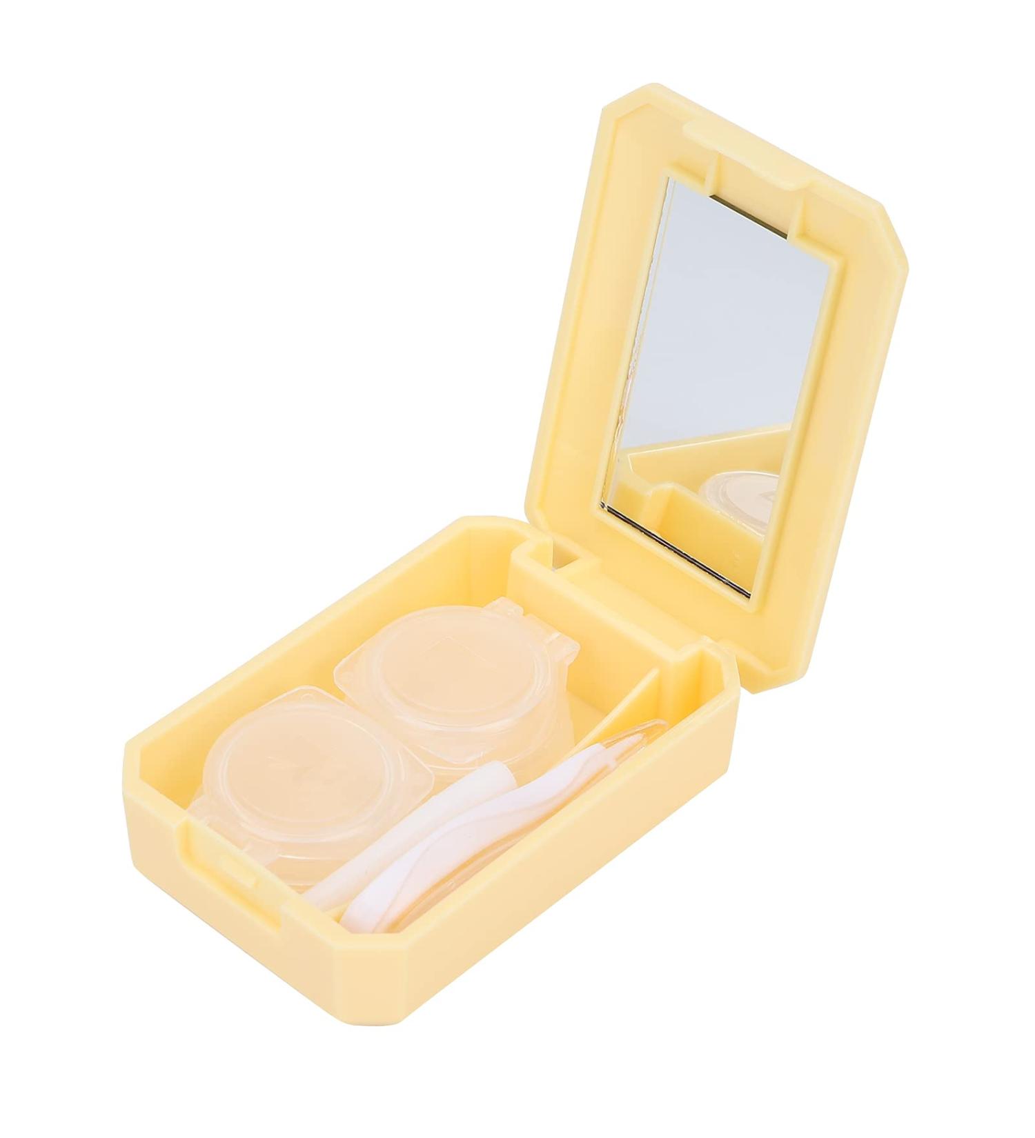 Buy Verdant Touch Contact Lens Container Kit - Portable Multi-Colored Case with Applicator & Tweezers (Yellow) | International Shipping Available - Buy Online on GoSupps.com