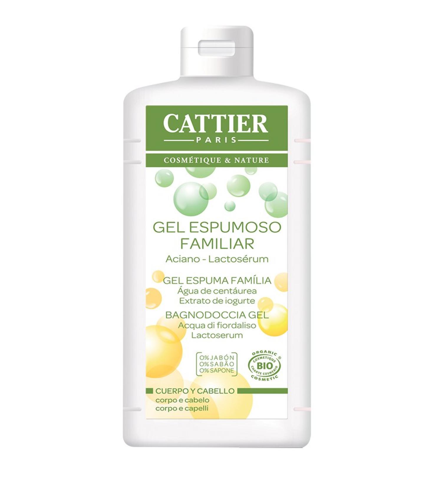 Cattier Shower Gel & Shampoo 500ml - Natural Cleansing for All Skin Types | Buy Online | International Shipping - Buy Online on GoSupps.com