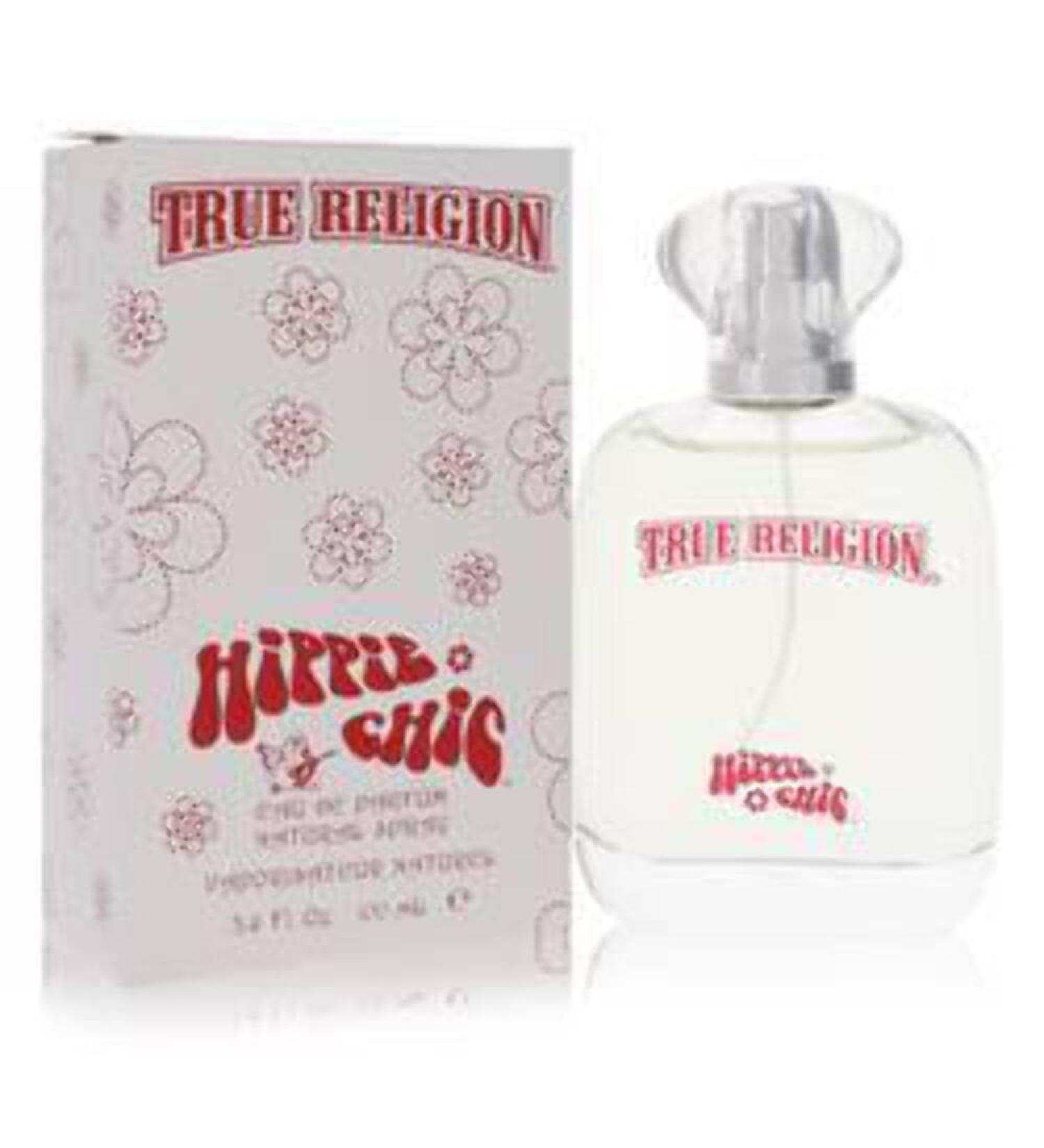 True Religion Hippie Chic - 3.4 fl oz Eau de Parfum - fruity floral - apple ozone cassis jasmine magnolia raspberry sandalwood vanilla musk 3.4 Fl Oz (Pack of 1)
