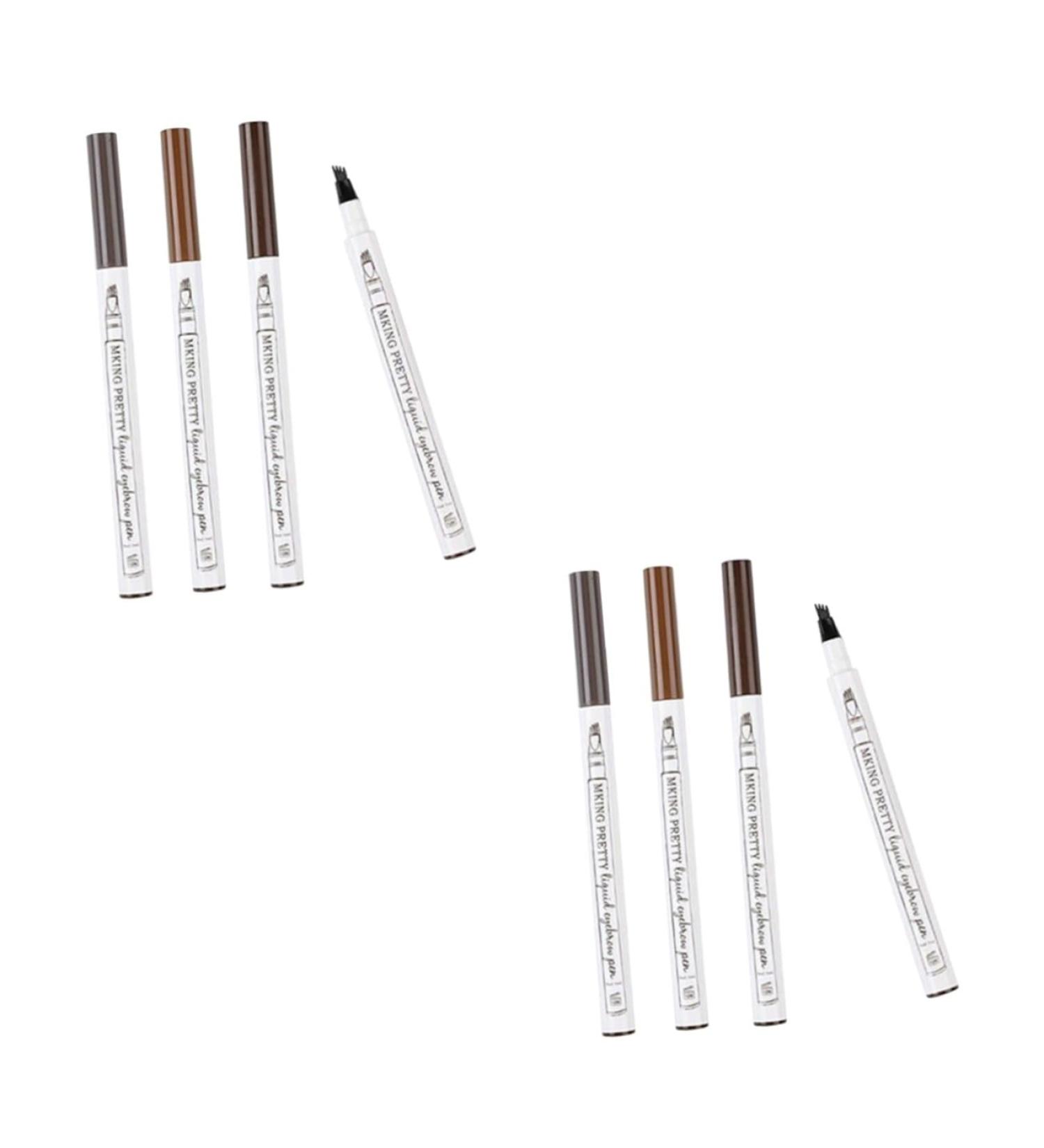 FOMIYES 8 pcs Eyebrow Pen Four-pronged #brown #dark Long-lasting Grey Pencil #black Liquid Makeup #chestnut 1 count (Pack of 1) As Shownx2pcs - Buy Online on GoSupps.com