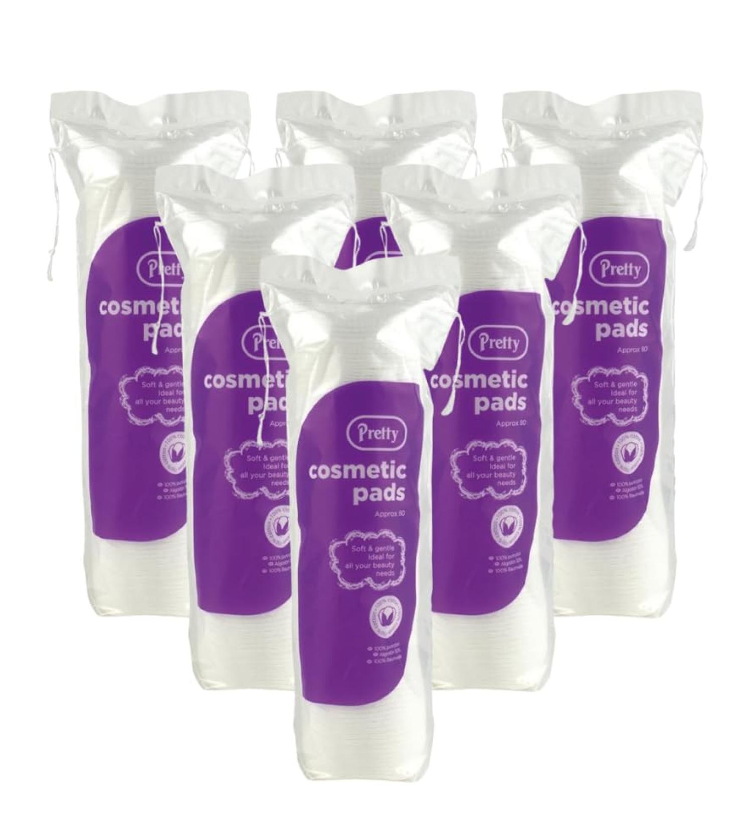 EZ SUPPLY | 480 Pretty Cosmetic Smooth 100% Pure Cotton Wool Pads Discs Face Nails Make up Manicure (Pack of 6) - Buy Online on GoSupps.com