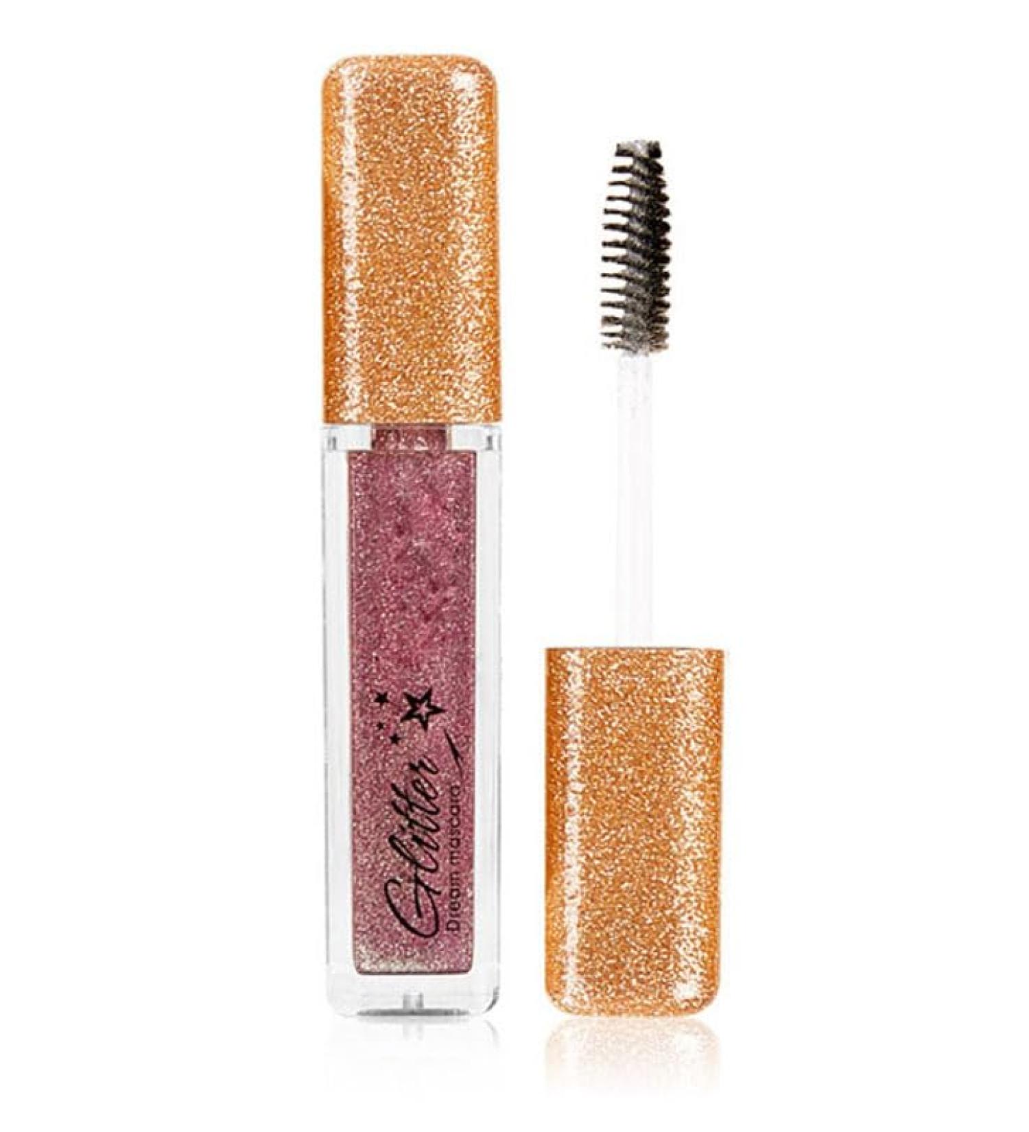 Glitter Mascara Diamond Sparkling Colorful Mascara anti-smudge sparkling colorful eye makeup tool suitable for wedding stage music festival (purple) - Buy Online on GoSupps.com