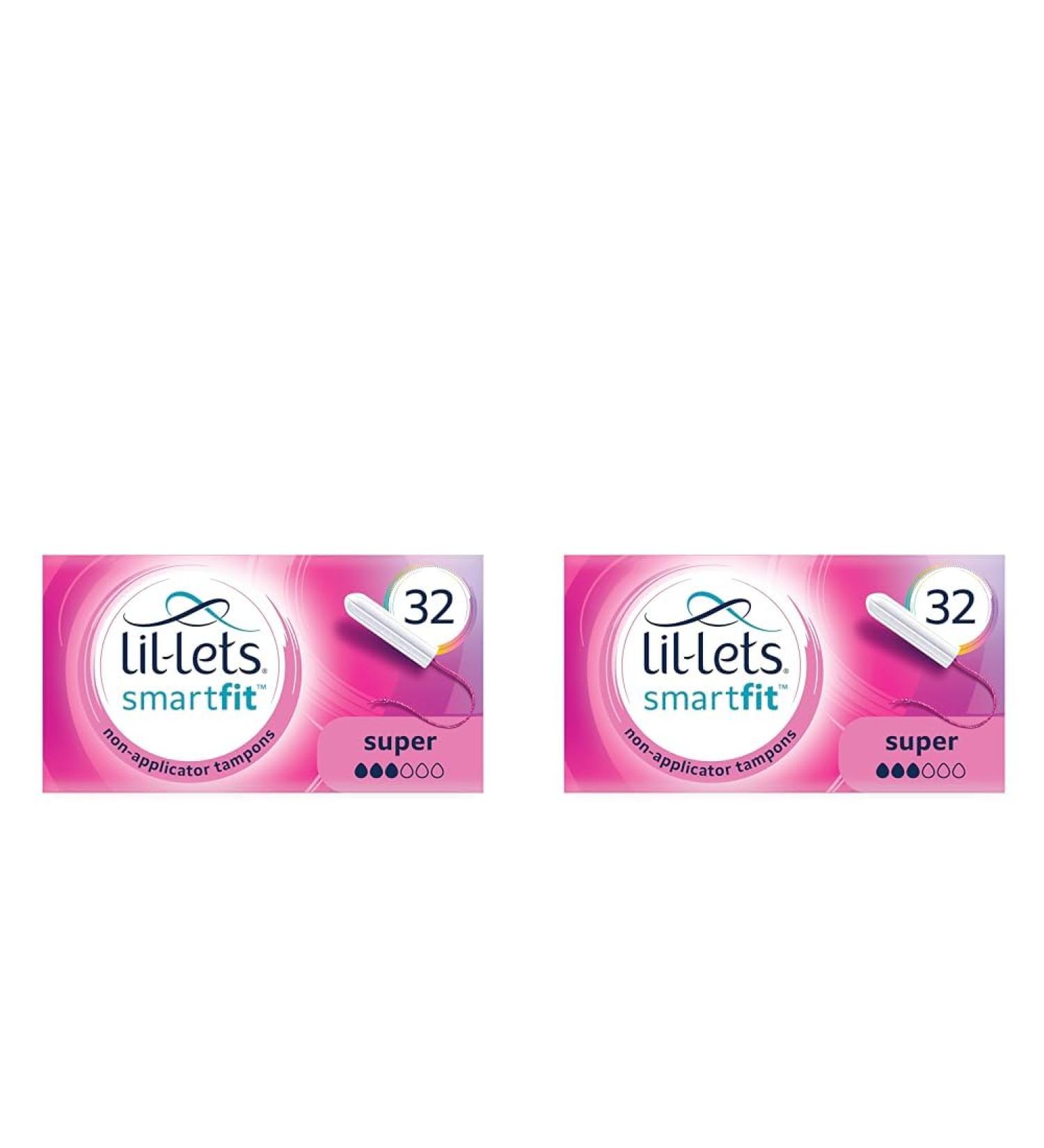 Lil-Lets Smartfit Tampons 32 Each (Pack of 2) Size Super 32 Count (Pack of 2) - Buy Online on GoSupps.com