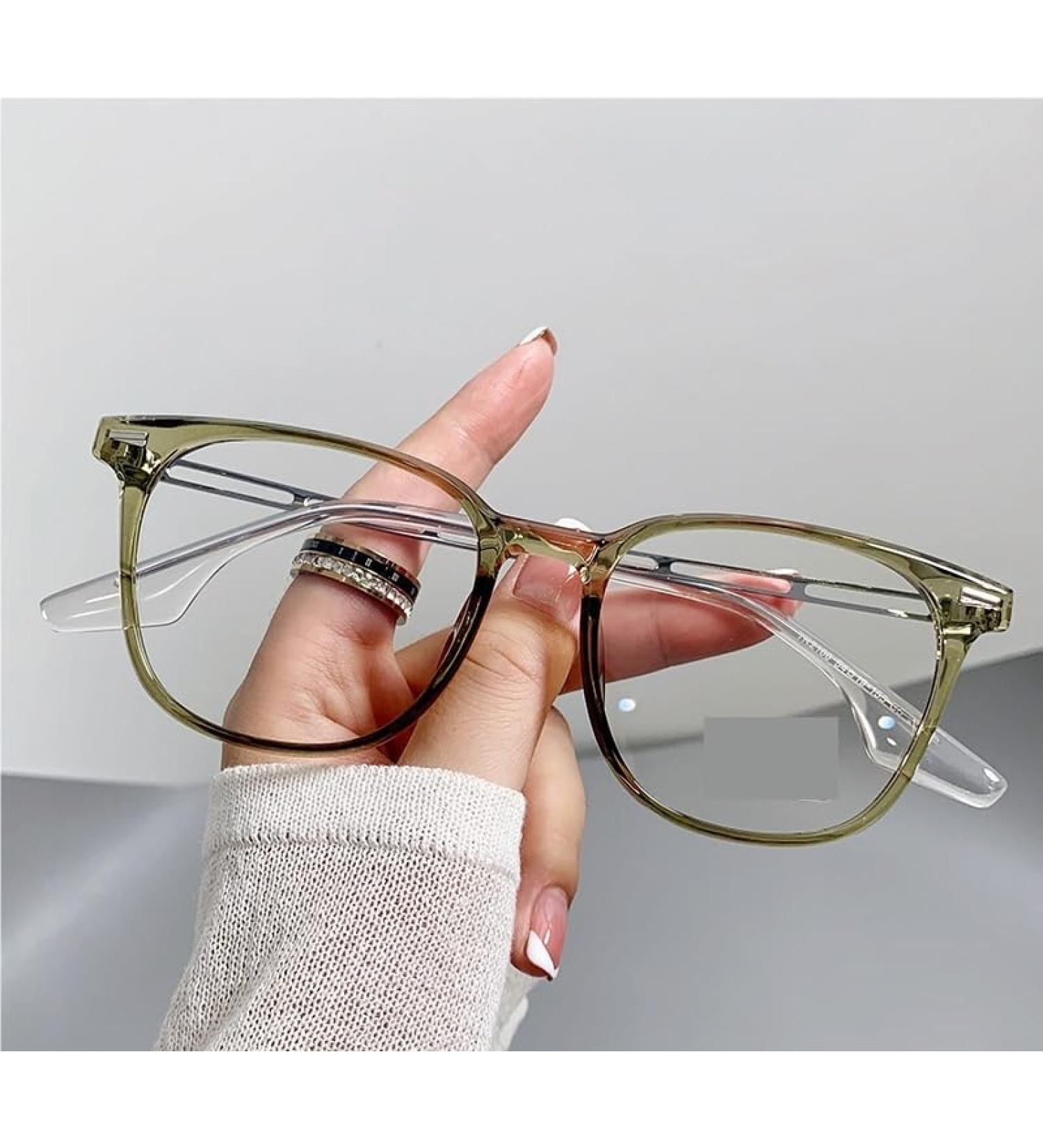 Fatigue Relief Computer Readers - Large Designer Blue Light Blocking Reading Glasses +0.00 Green Eyeglasses for International Shipping - Buy Online on GoSupps.com