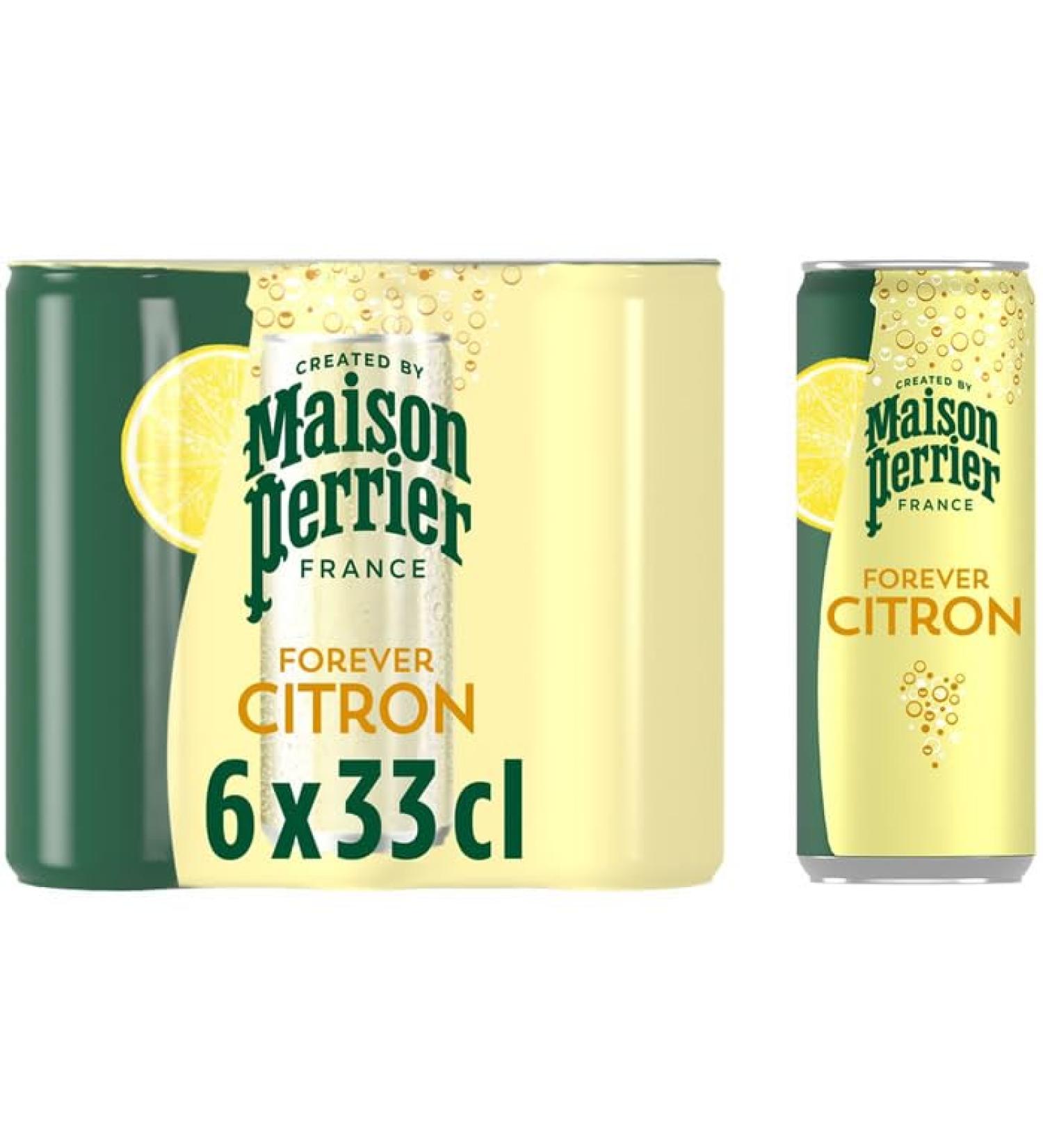 MAISON PERRIER Forever Boisson gazeuse aromatis e au citron 6 x 33 cl