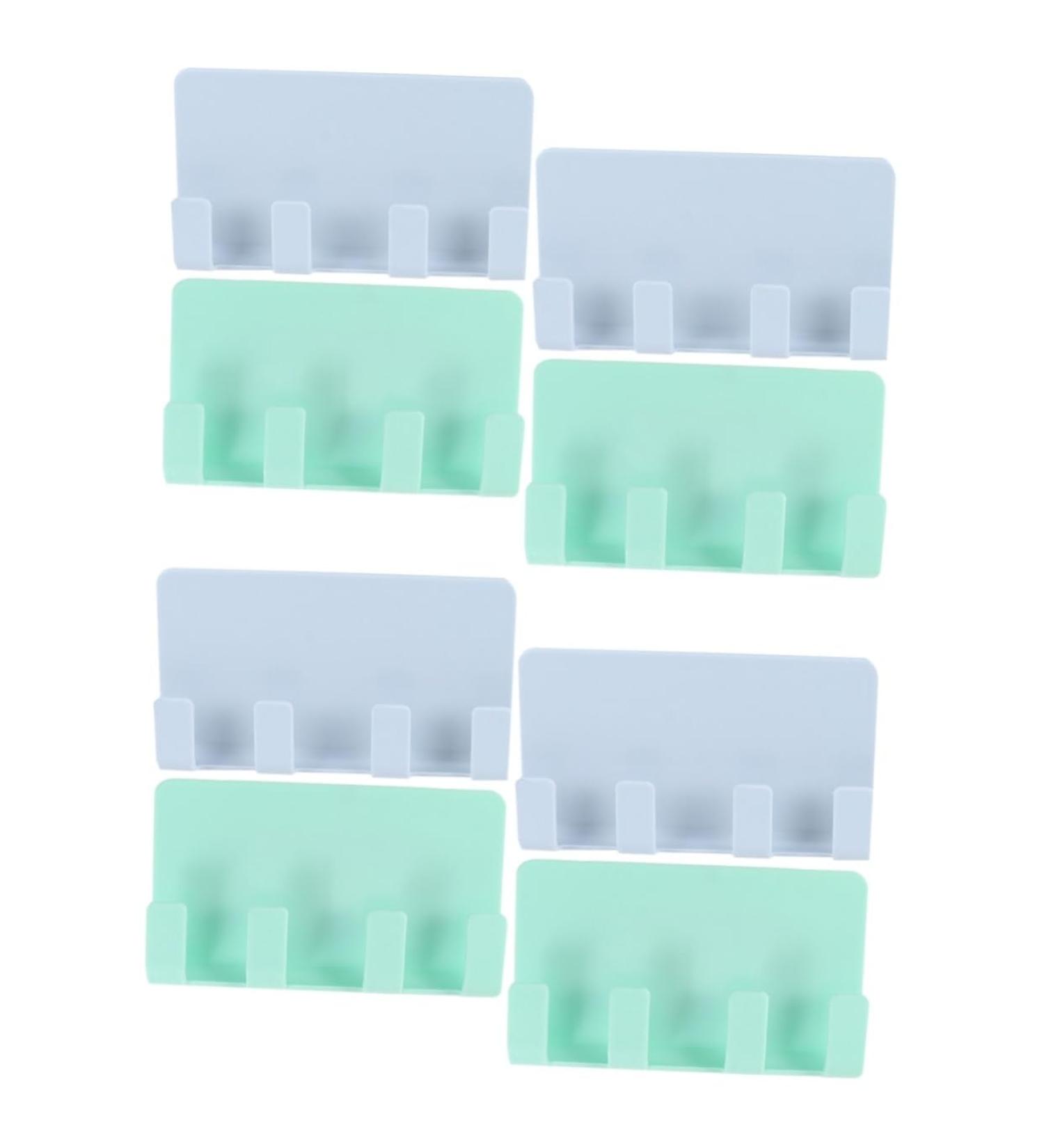 Buy Hemoblo 8-Piece Bedroom Shaving Organizer Bracket - Wall Hooks for Razors Smartphones & Chargers - Plastic Cell-Free Design - Perfect for Kitchen & Bathroom - Buy Online on GoSupps.com