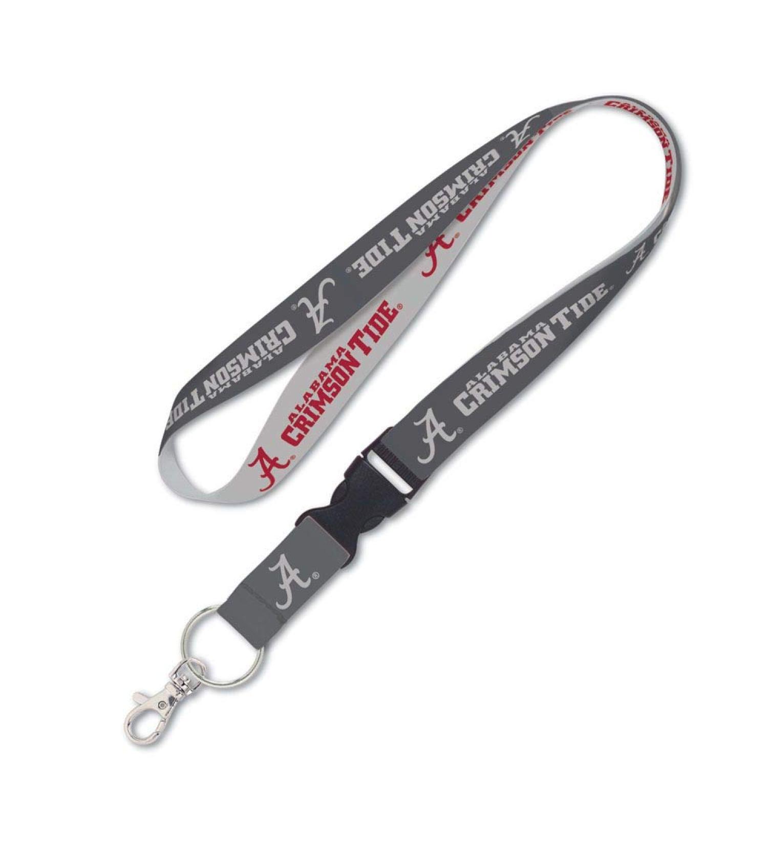 WinCraft Alabama Crimson Tide Premium Lanyard Charcoal Edition