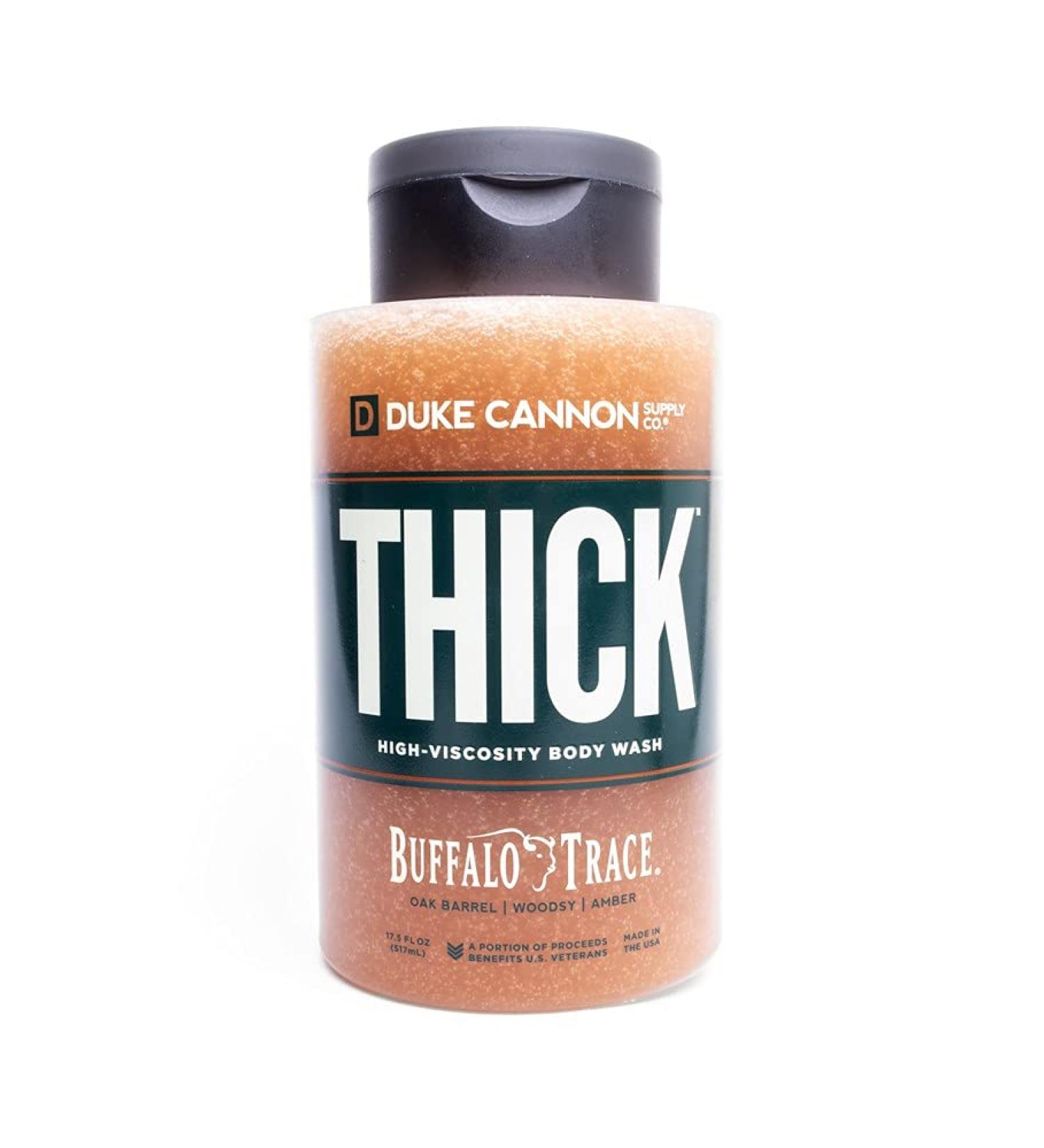 Duke Cannon Supply Co. THICK High-Viscosity Body Wash - Buffalo Trace Bourbon 17.5 Fl Oz - Woodsy Amber Scent - Oak Barrel - Men's Body Wash - Buy Online on GoSupps.com