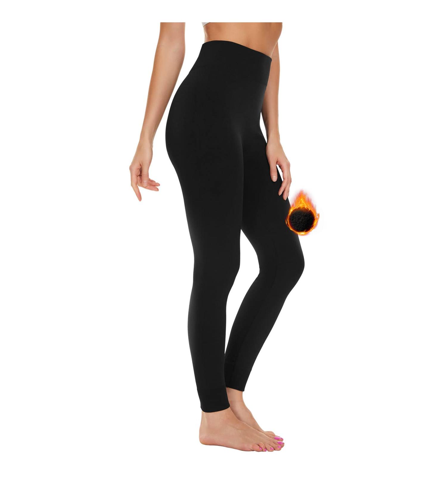 Shop Simiya Women's High Waist Thermo Leggings - Comfortable Winter Thermoleggins Soft & Breathable Long Underpants (L-XL Black) | International Shipping Available - Buy Online on GoSupps.com