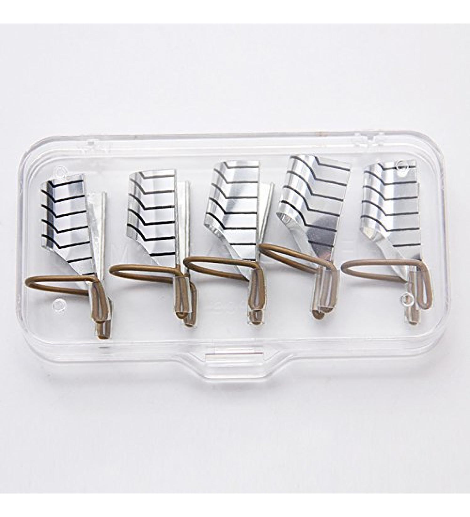 Reusable Nail Stencils Templates for DIY Manicure - Silver - International Shipping Available - Buy Online on GoSupps.com