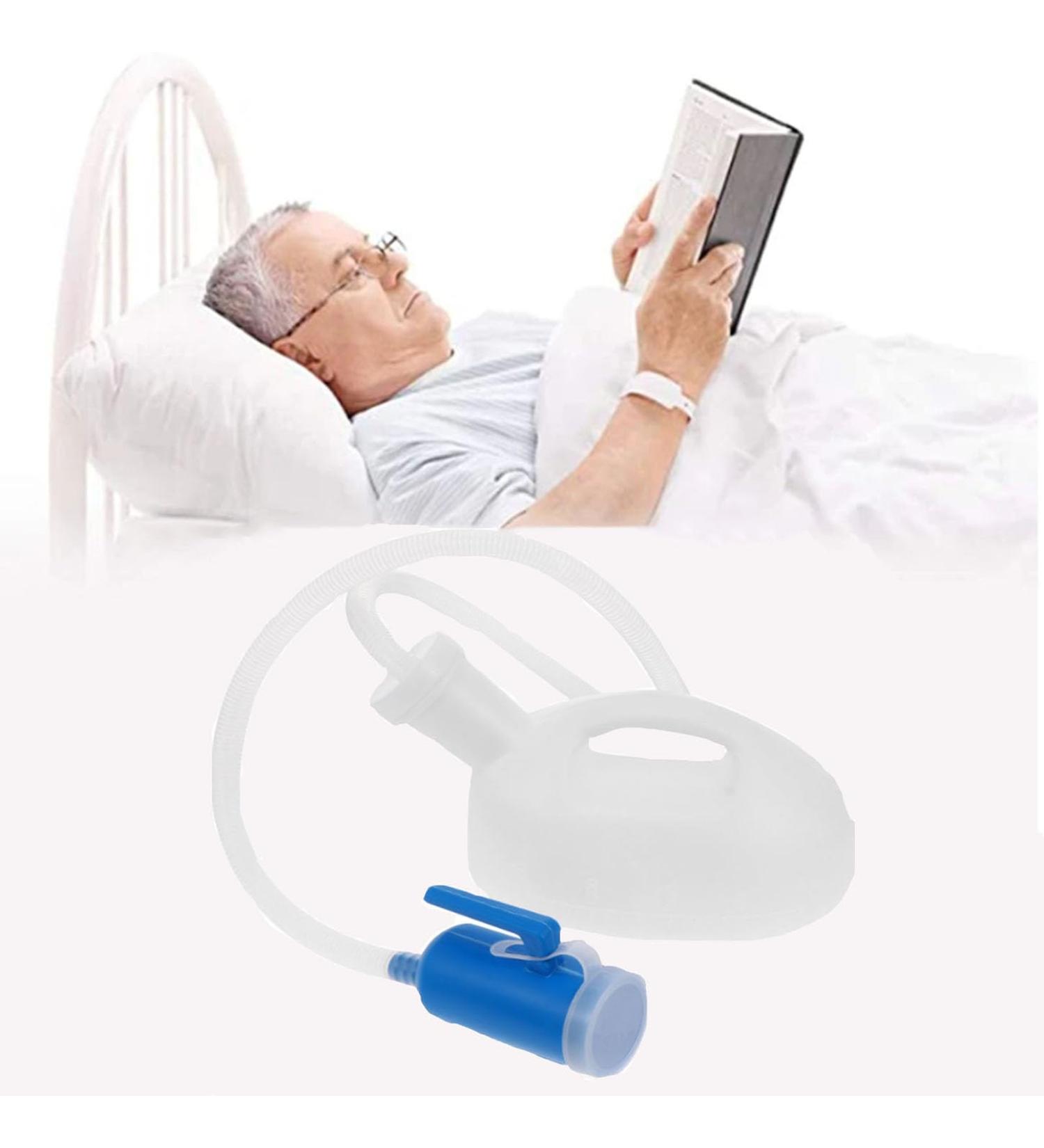 ICEMOB Urinals for Men Spill Proof 2000ML Travel Urinal with Lid Ergonomic Handle Design Urine Bottles for Men for Camping Car 1.6M Hose - Buy Online on GoSupps.com