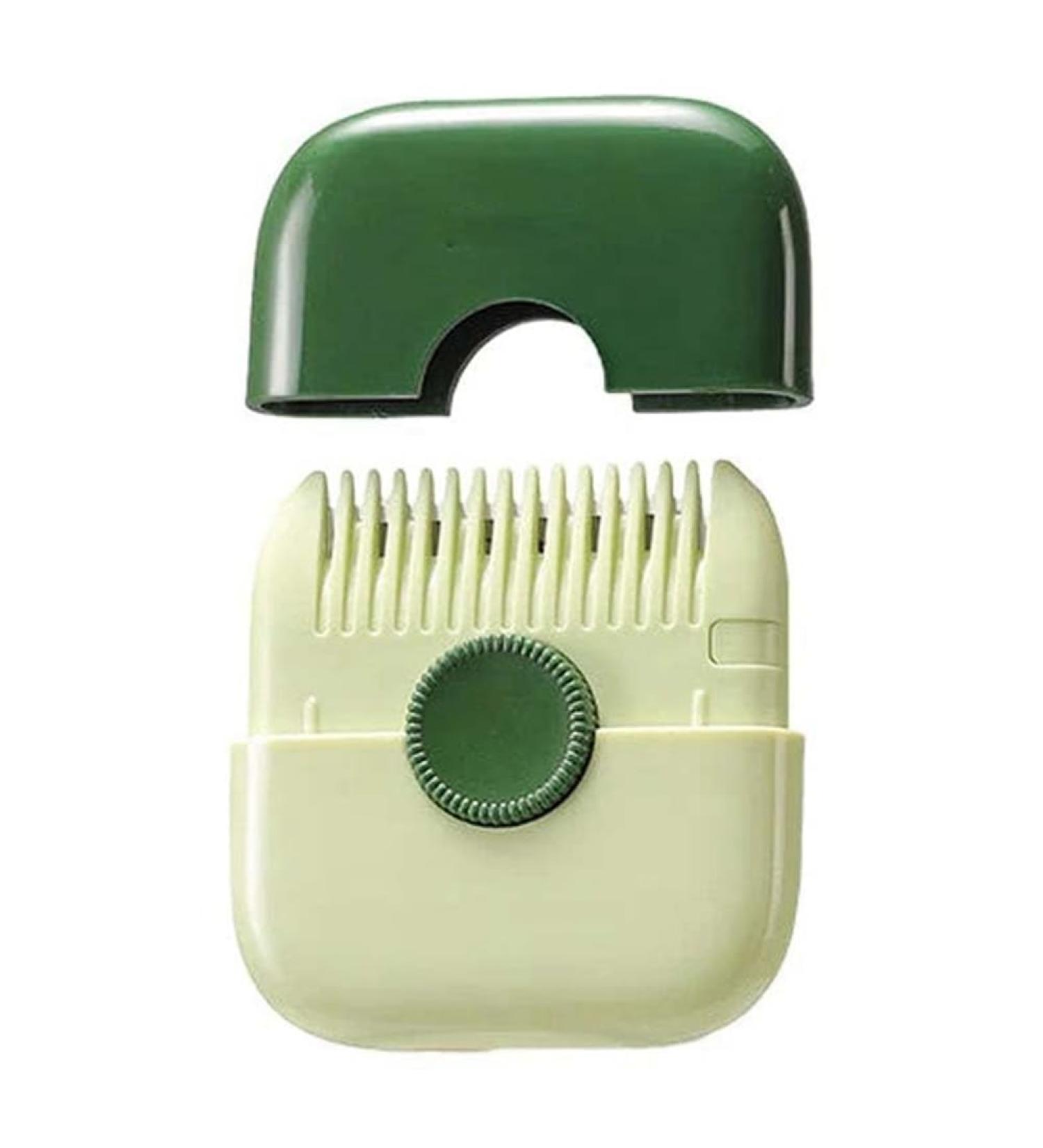 2 in 1 Hair Trimmer Hairdressing Comb Hair Trimmer Remover Home Mini Makeup Tool Green Durable Easy to Use - Buy Online on GoSupps.com