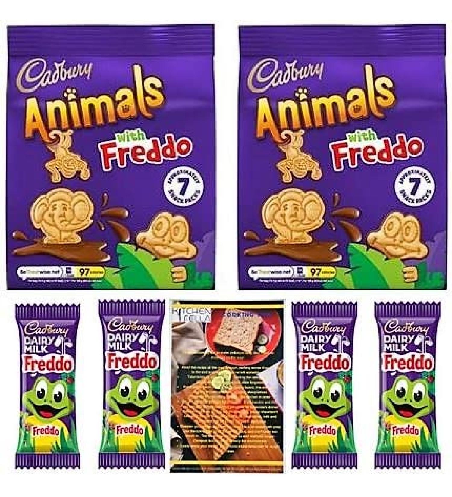Freddo Animal Selection Mini Biscuits x14 and Chocolate Freddos (18g) x4 - Buy Online on GoSupps.com