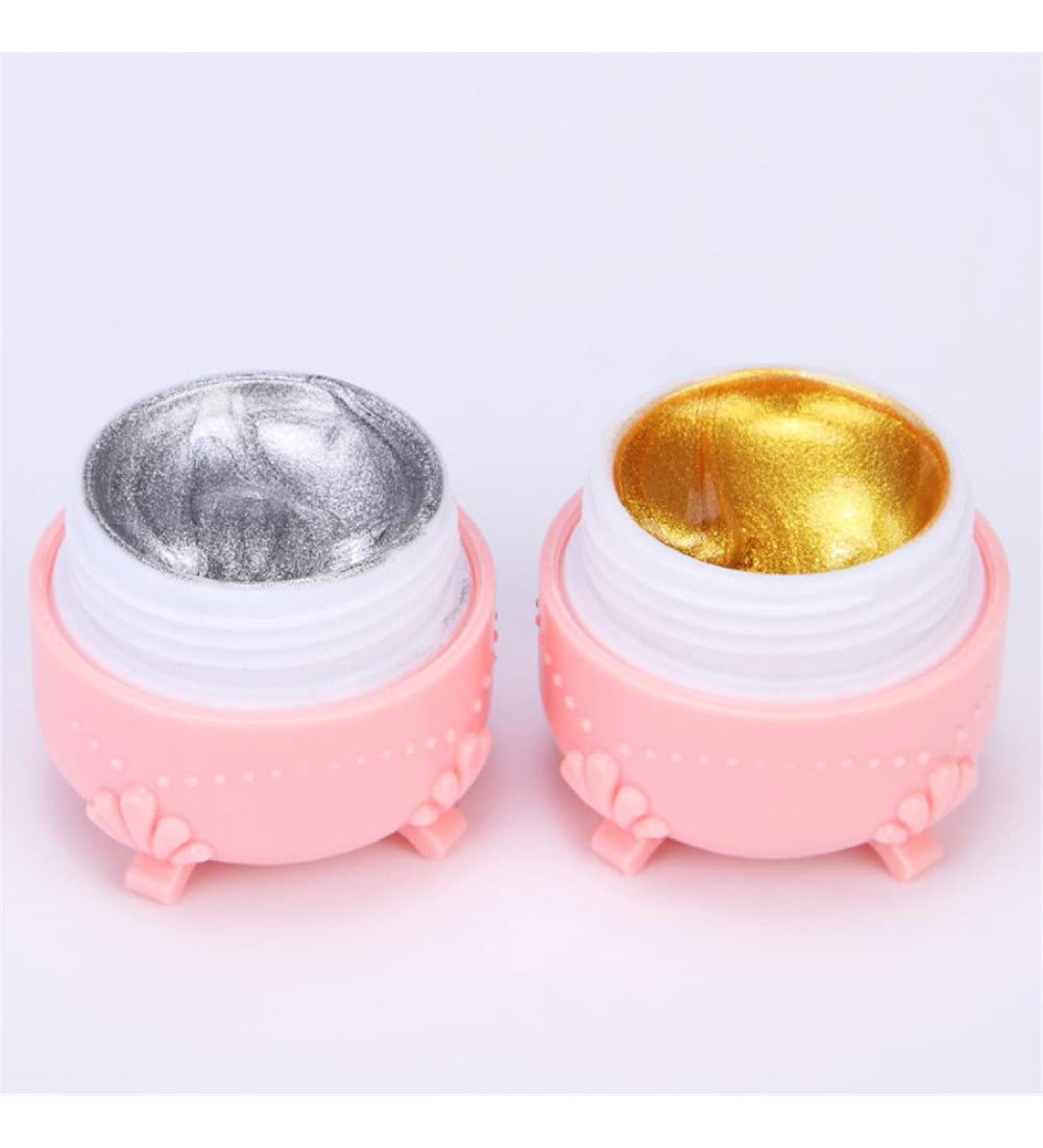 FN Grace Gold Silver Gel Paint Nail Polish - Soak Off UV Home Salon Manicure - 2 Count - Buy Online on GoSupps.com