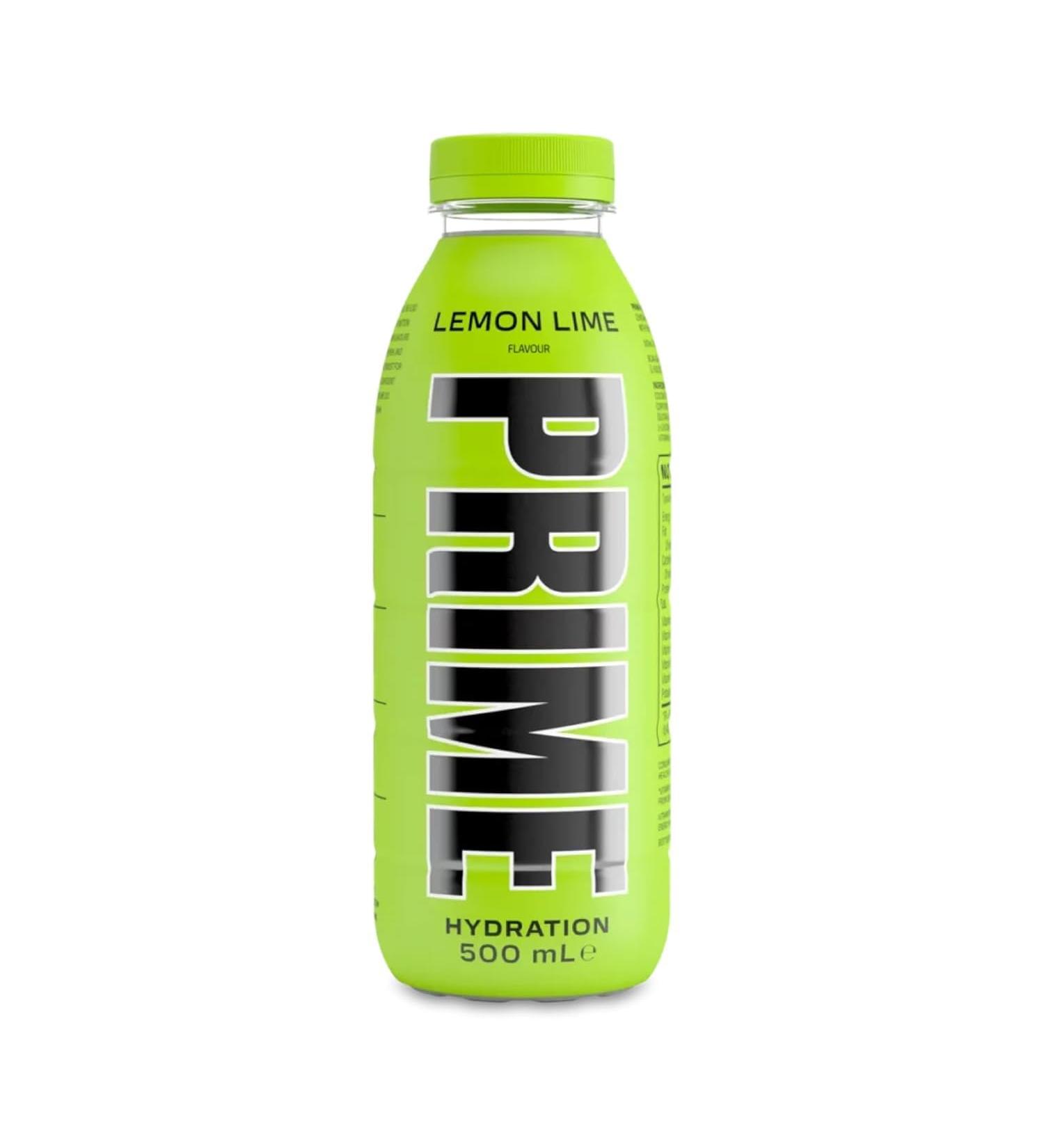 Logan Paul & KSI Prime Hydration Energy Drink - Lemon Lime Flavor | 500ml - Buy Online on GoSupps.com