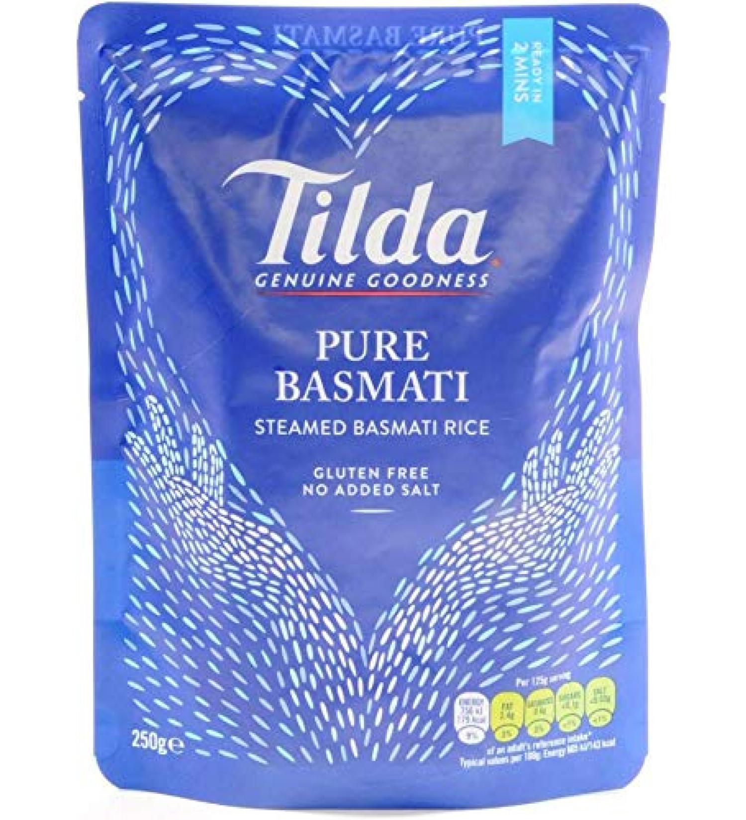  Tilda Tilda Steamed Express Pack of 5 rice bags 250g - Buy Online on GoSupps.com